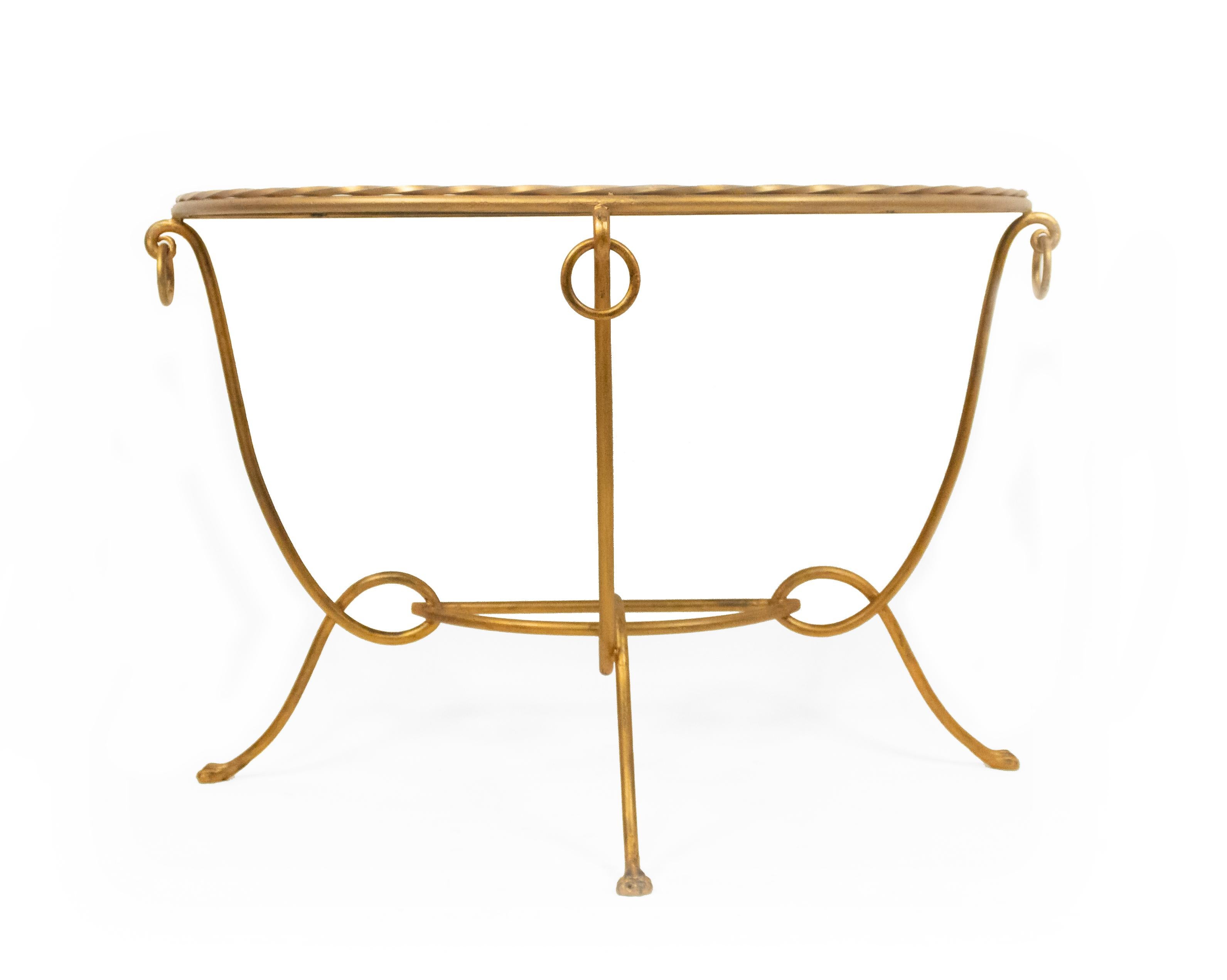 20th Century Drouet Gilt Metal Console Tables