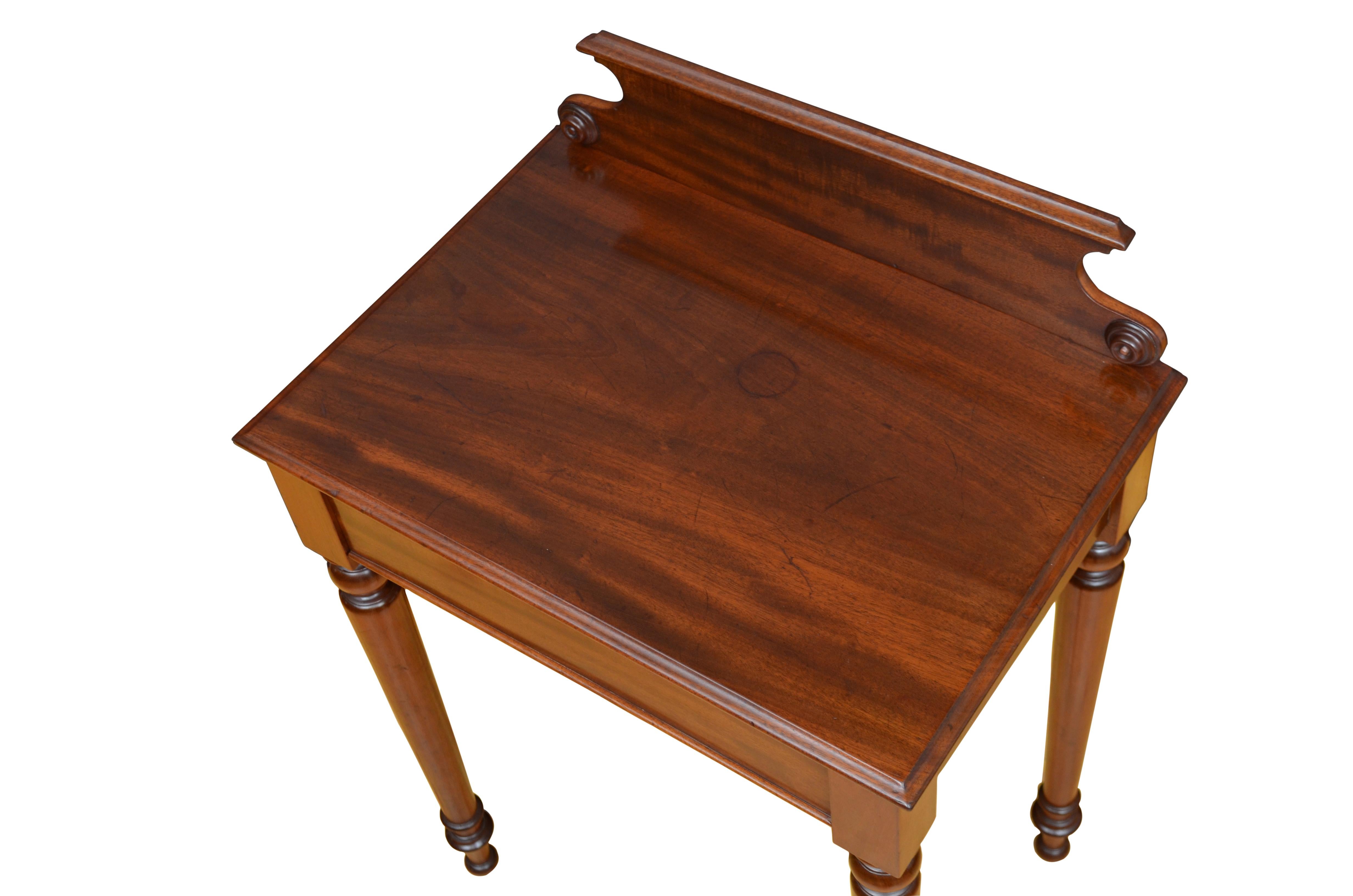 Druce & Co English William IV Mahogany Hall Table Console Table For Sale 6