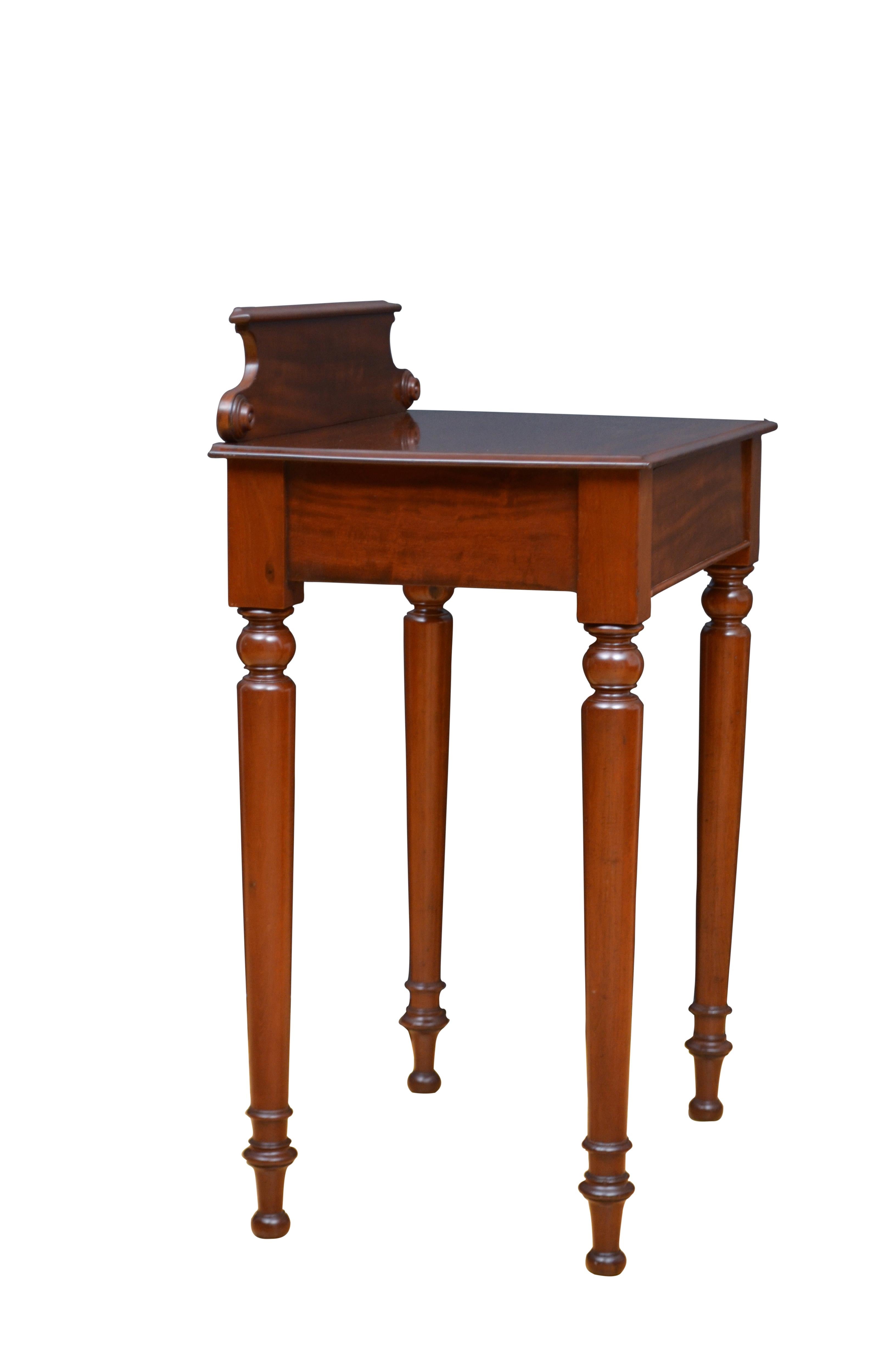 Druce & Co English William IV Mahogany Hall Table Console Table For Sale 12