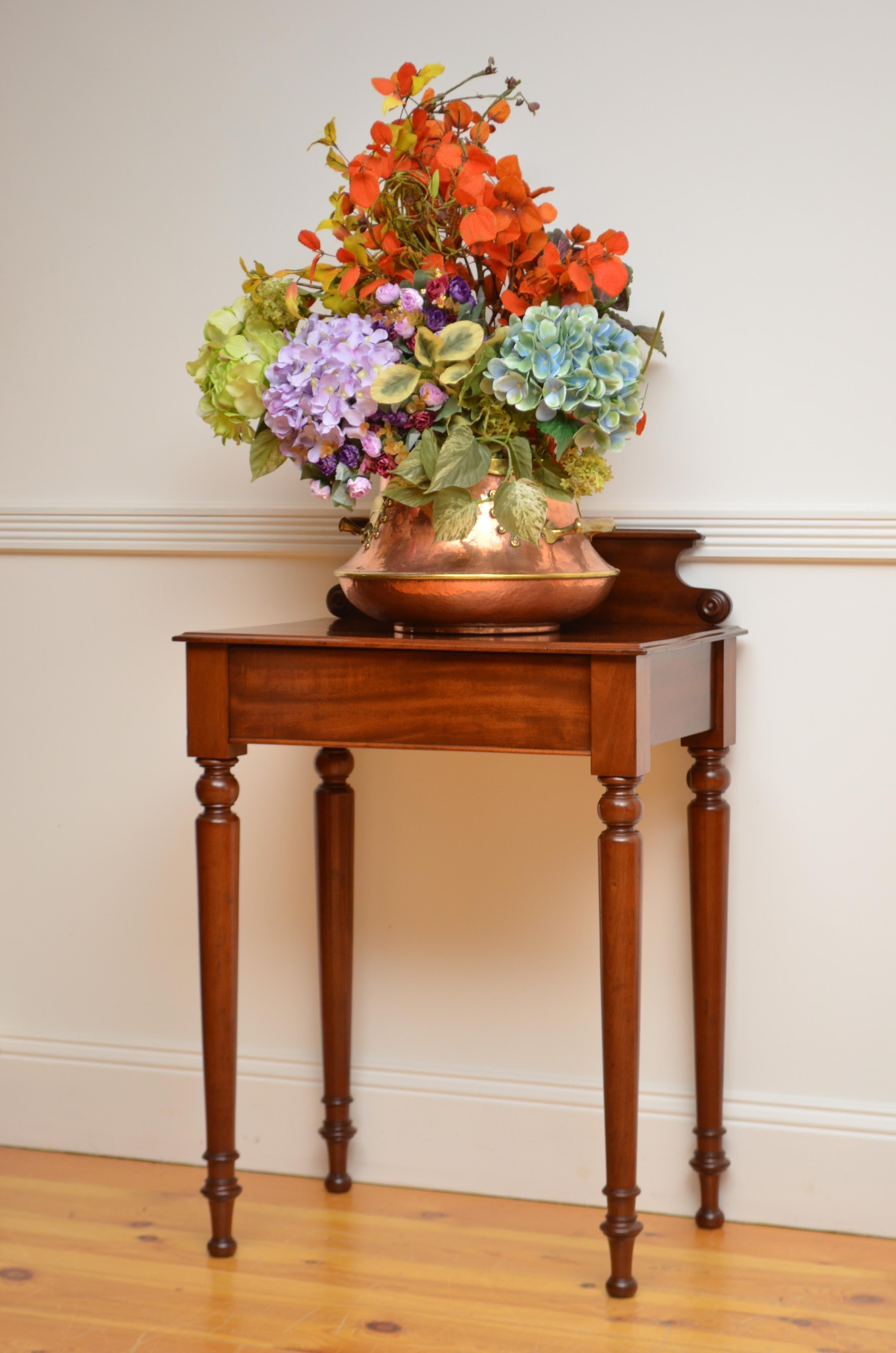 Druce & Co English William IV Mahogany Hall Table Console Table For Sale 15