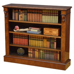Druce & Co Victorian Walnut Open Bookcase