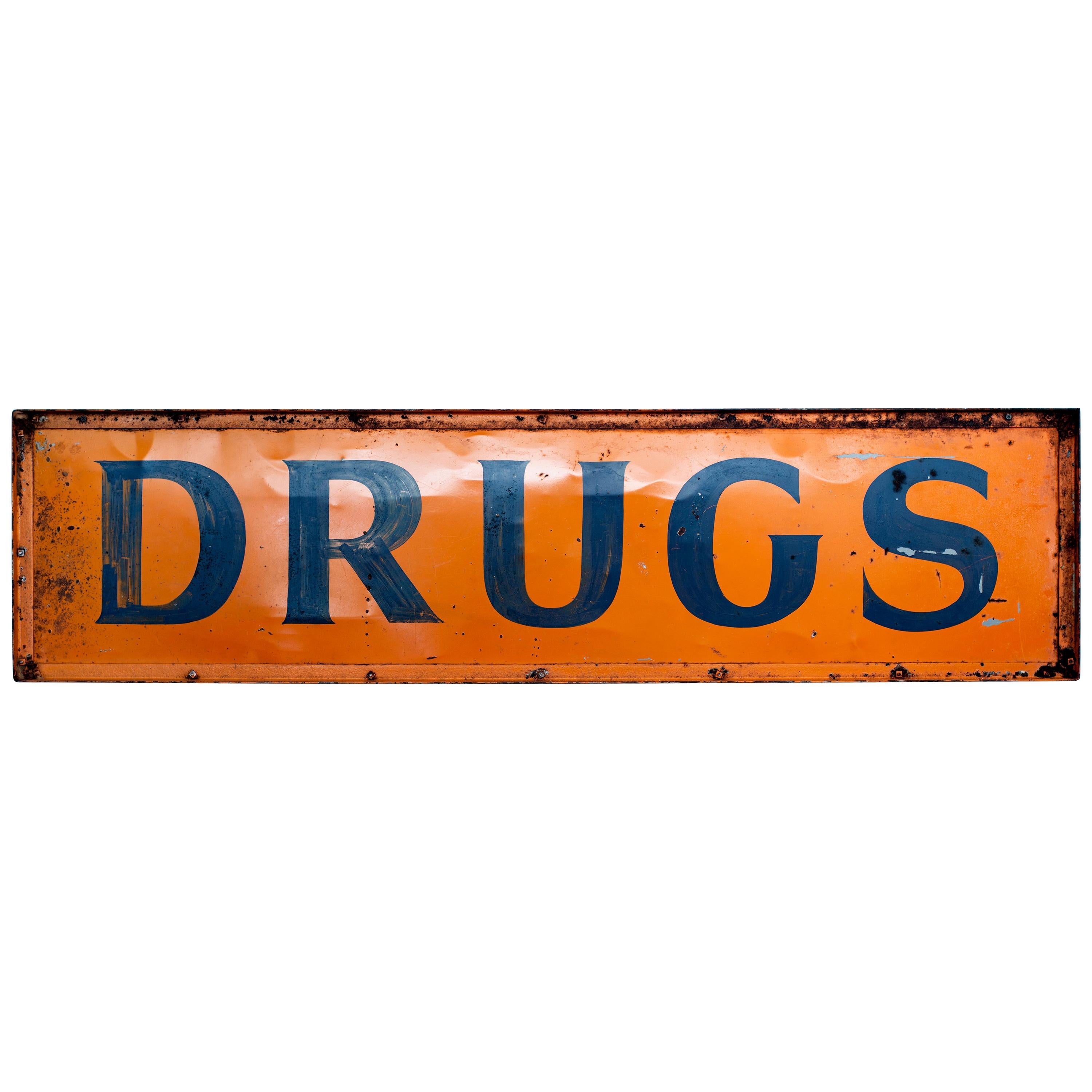 "DRUGS" Sign
