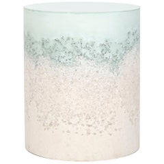 Tambor, cemento de celadón y sal gema blanca y arena blanca de Fernando Mastrangelo