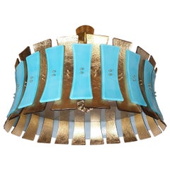 Drum Murano glass chandelier