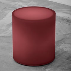 Table d'appoint / tabouret contemporain en résine époxy rose dégradé par Facture