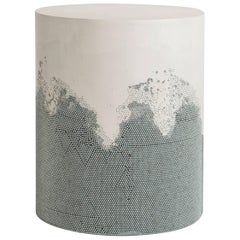 Drum, White Cement and Silver BB by Fernando Mastrangelo