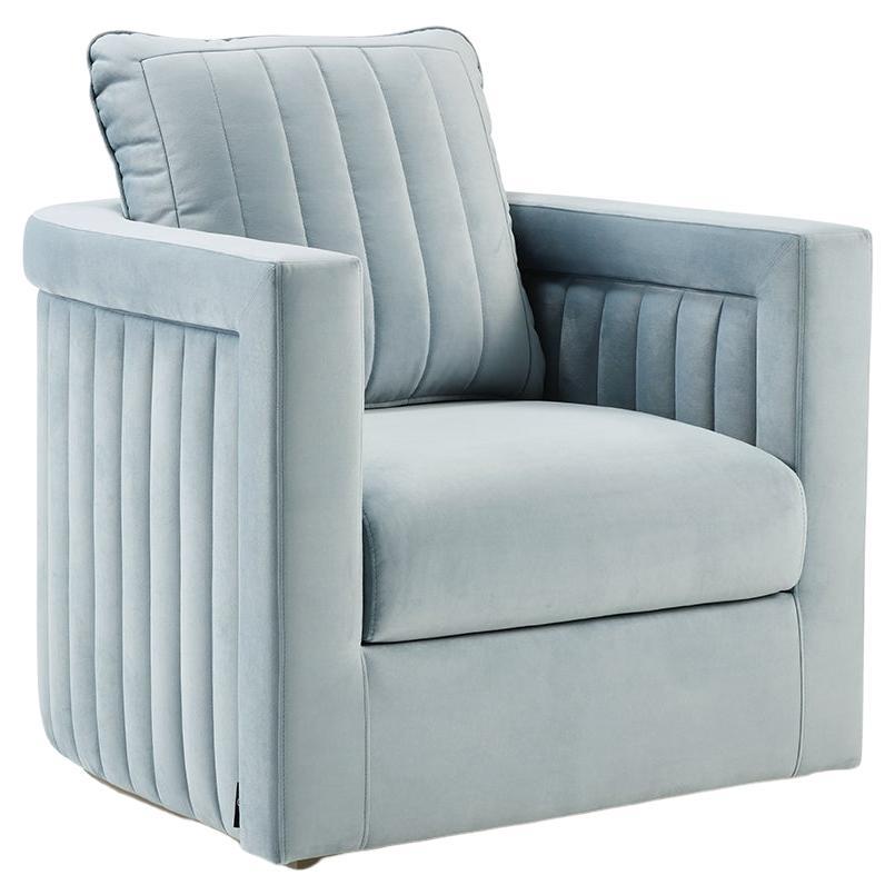 DRUMMOND armchair in velvet For Sale