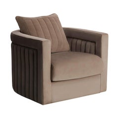 DRUMMOND armchair in Natural Leather