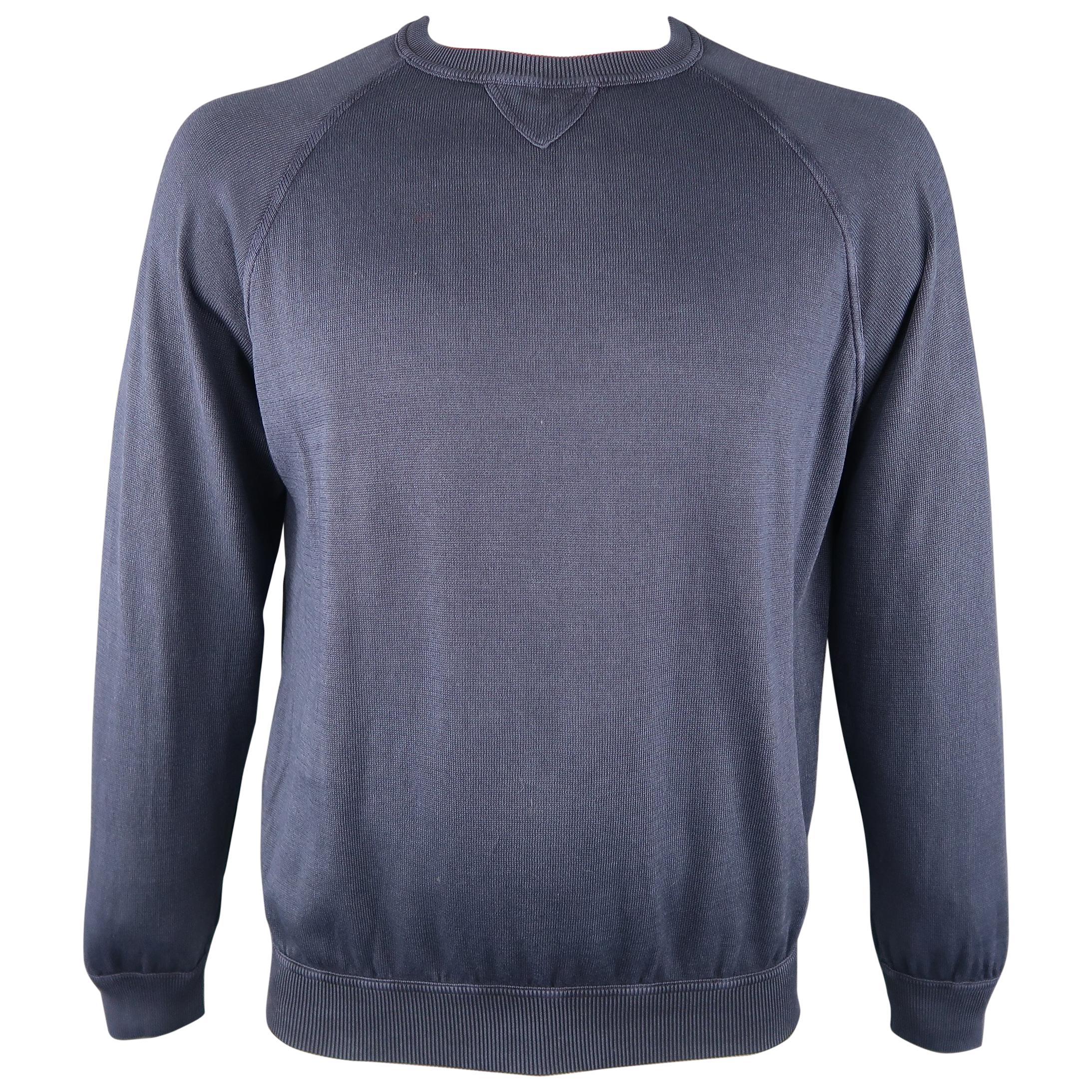 Cotton Knit Pullover Sweater 