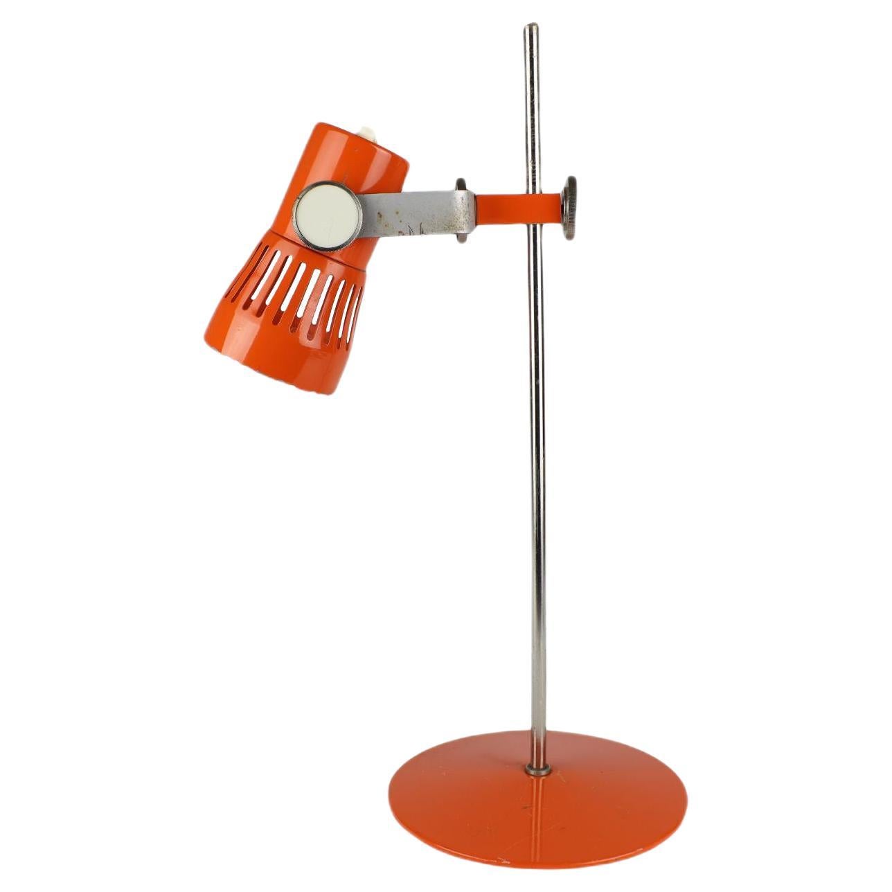Drupol Retro Table Lamp in Orange Design For Sale at 1stDibs