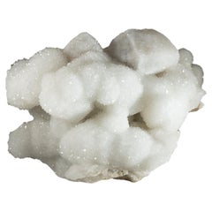 Druzy Snow Quartz Crystal Cluster from Italy