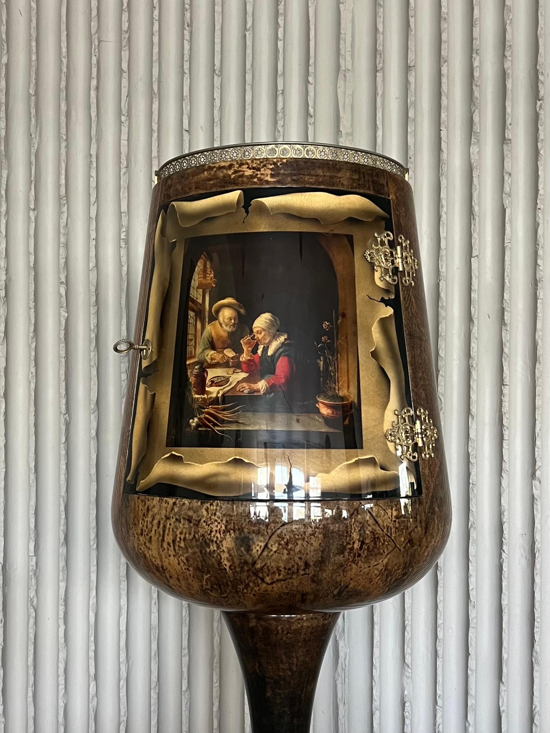 Laqué Bar d'Aldo Tura, Italie, années 1960 en vente