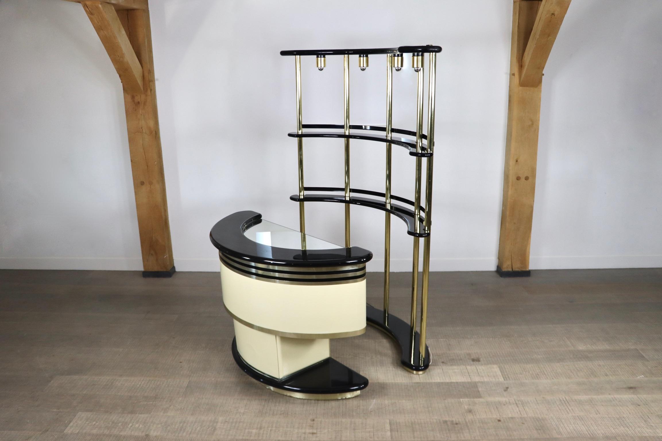 Dry Bar by Guzzini for Stilglass Donati, Italy 1970s 5