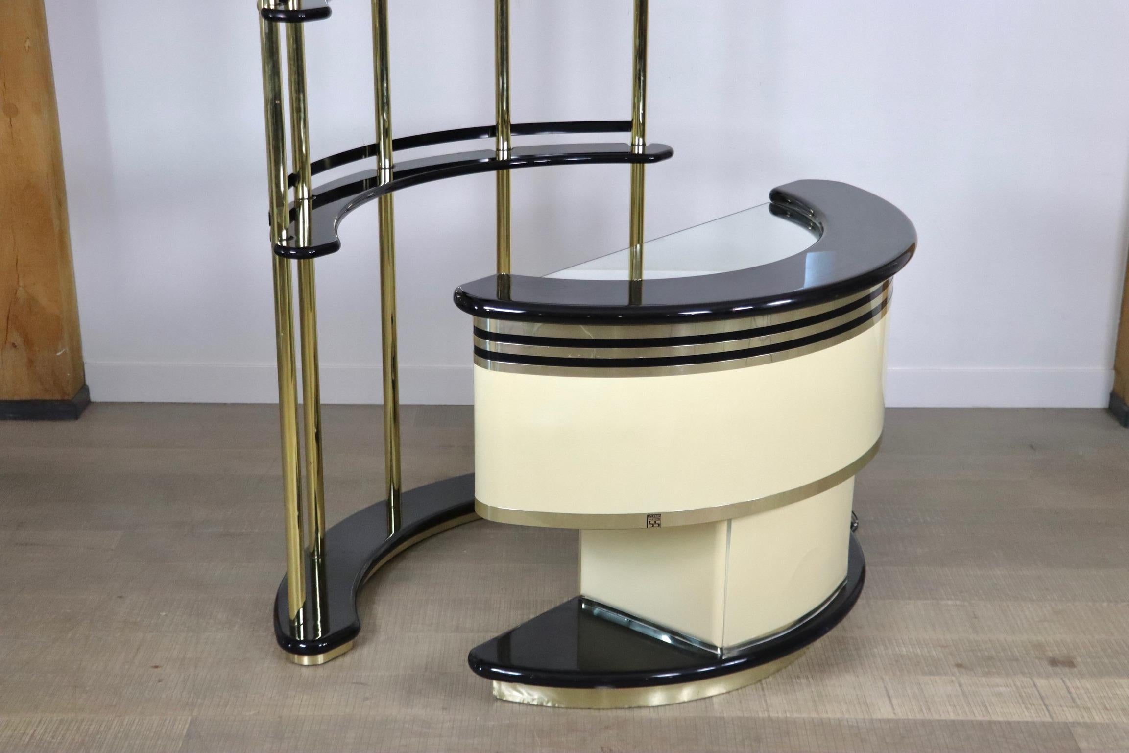 Dry Bar by Guzzini for Stilglass Donati, Italy 1970s 9