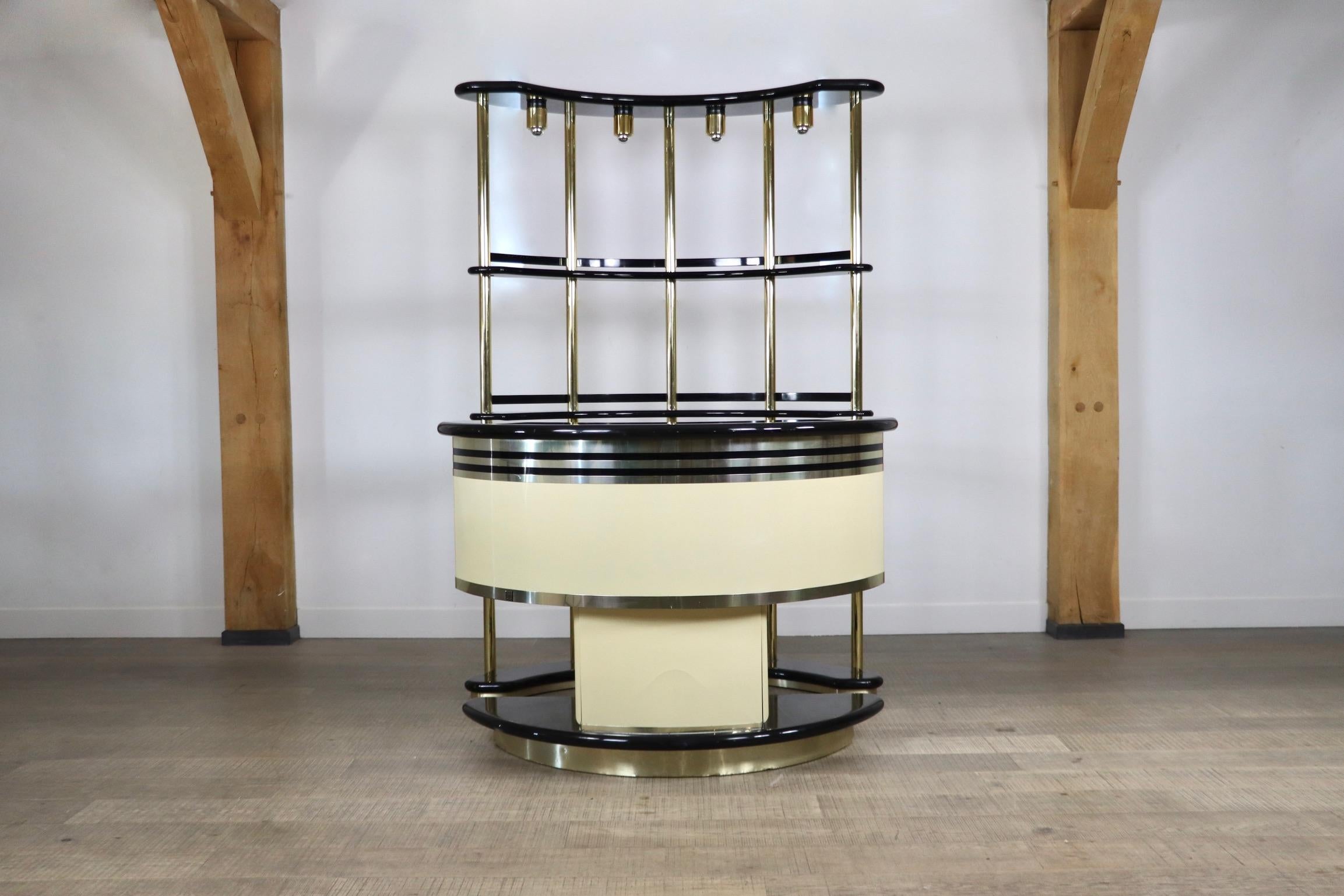 Dry Bar by Guzzini for Stilglass Donati, Italy 1970s 2