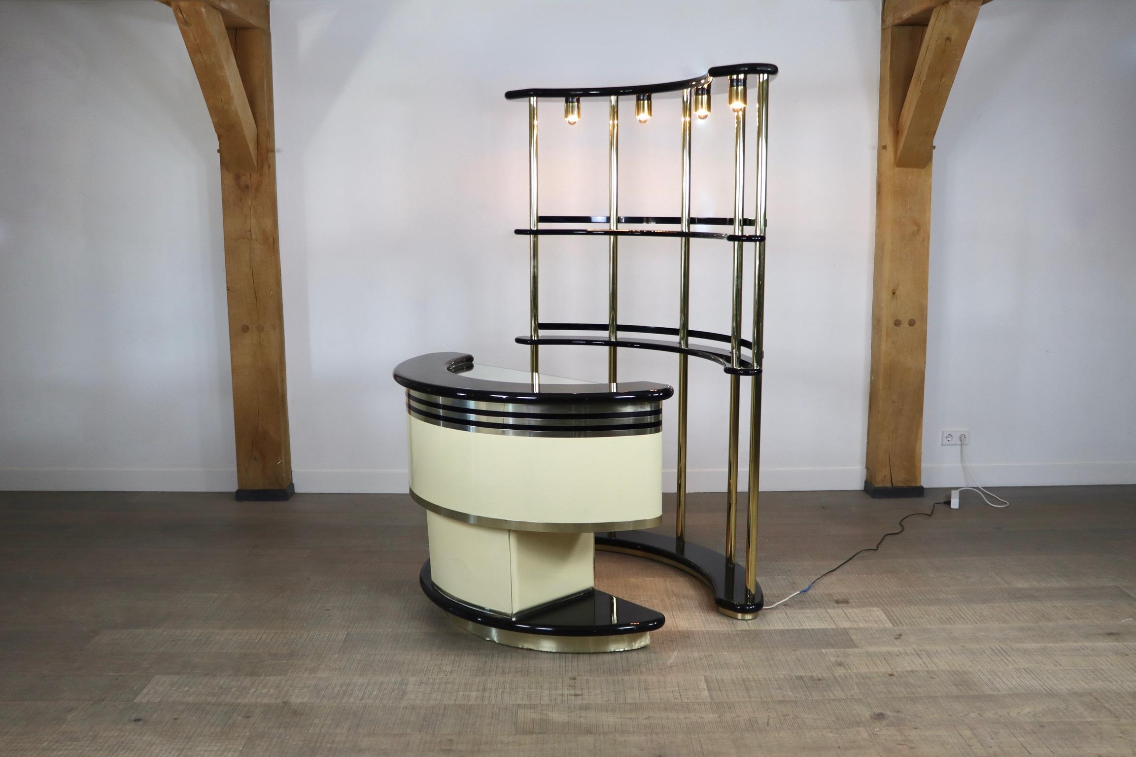Dry Bar by Guzzini for Stilglass Donati, Italy 1970s 3