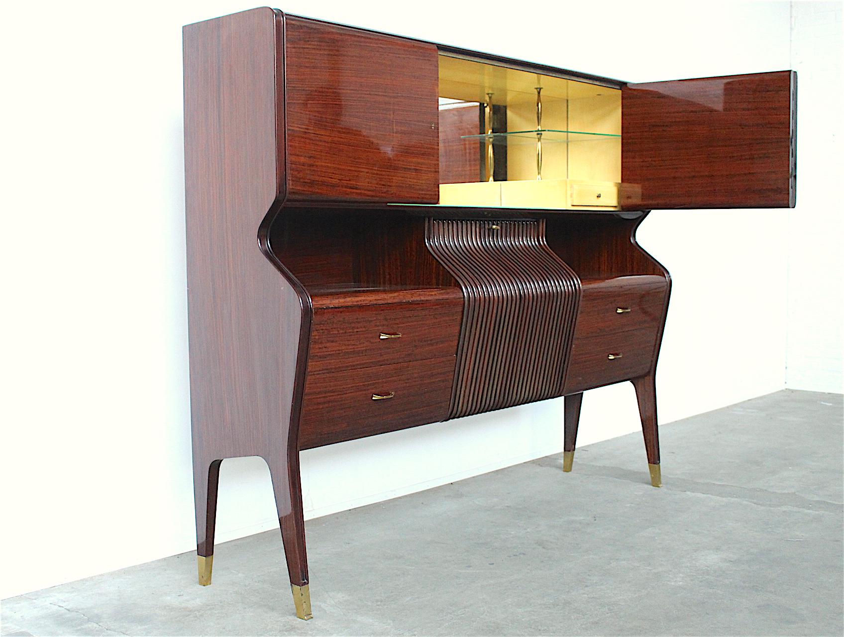 Italian Dry Bar Cabinet Dining Room Service Cupboard or Buffet by Osvaldo Borsani, 1948 For Sale