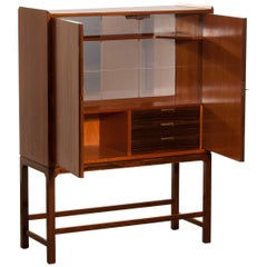 Dry Bar / Cocktail Cabinet in Mahogany and Rosewood 1960s Made in Denmark
