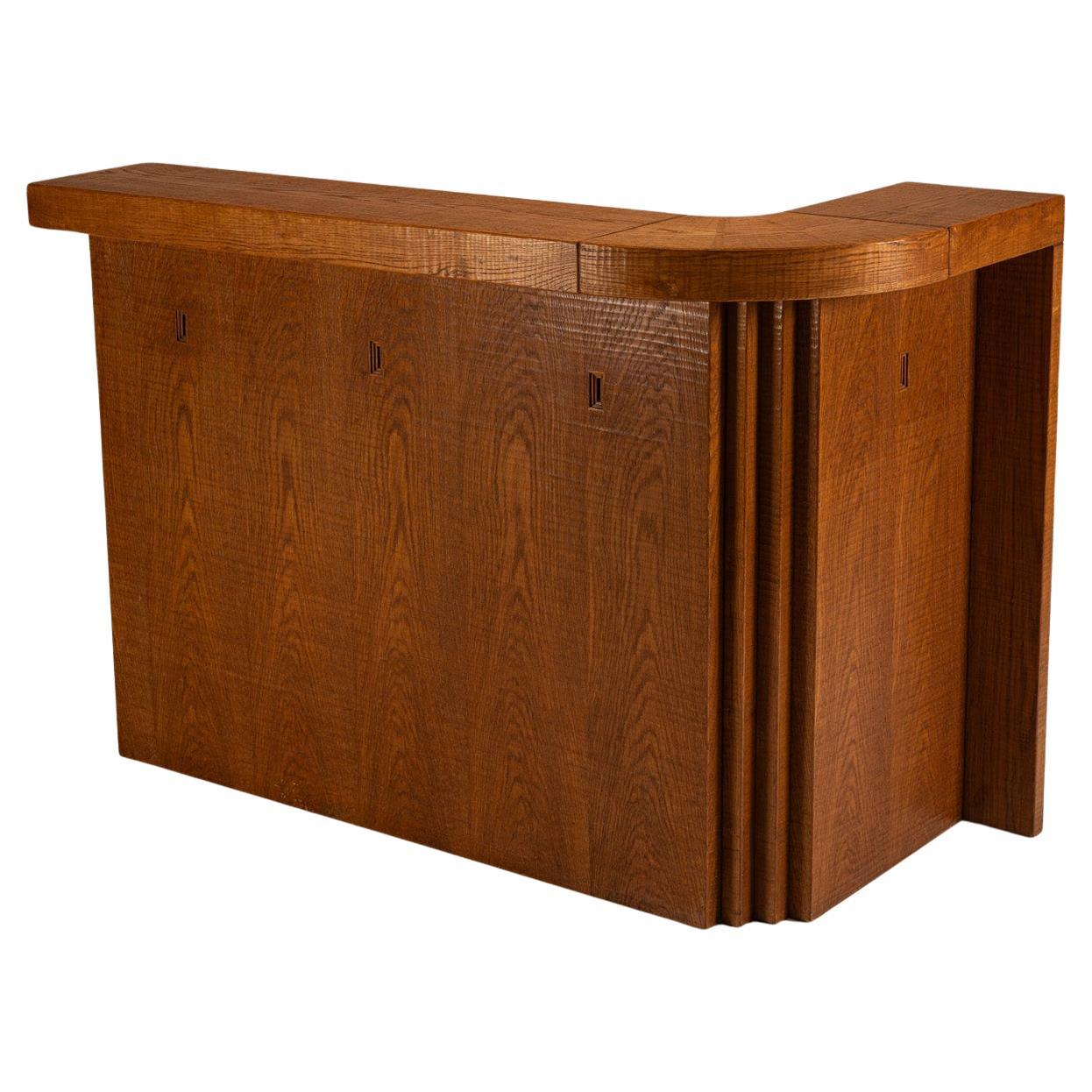 Trockenbar aus slawonischer Eiche von Giuseppe Rivadossi, Italien 1980er