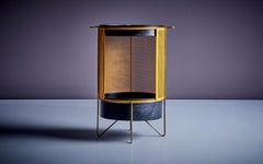 Dry Bar or Side Table in Brass and Metal, 1960s