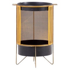 Dry Bar or Side Table in Brass and Metal, 1960s 
