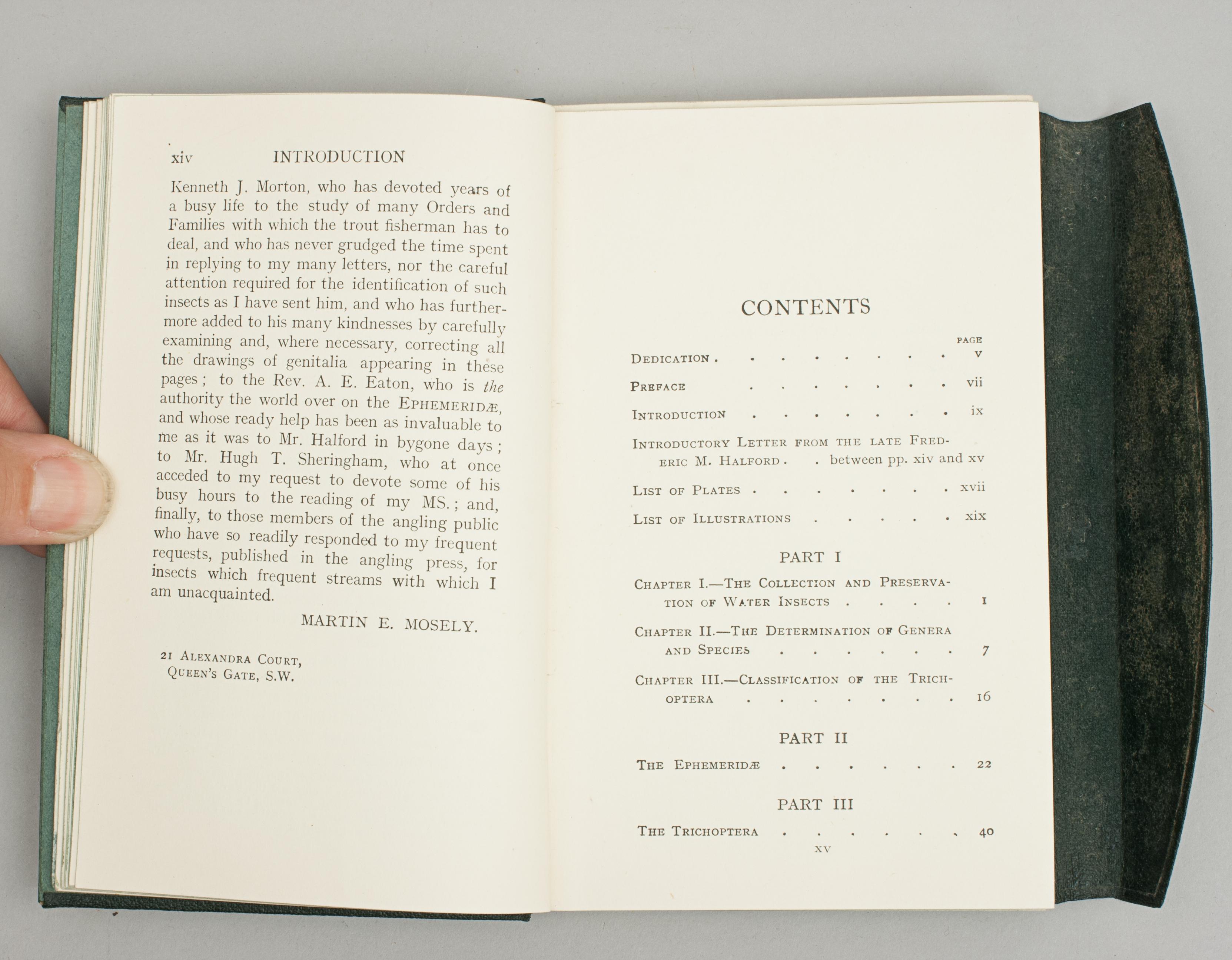 Dry Fly Fisherman's Entomology Book by Martin E. Mosely at 1stDibs