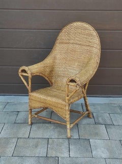 Dryad and Co UK Rattan Longuere Chair 1920s