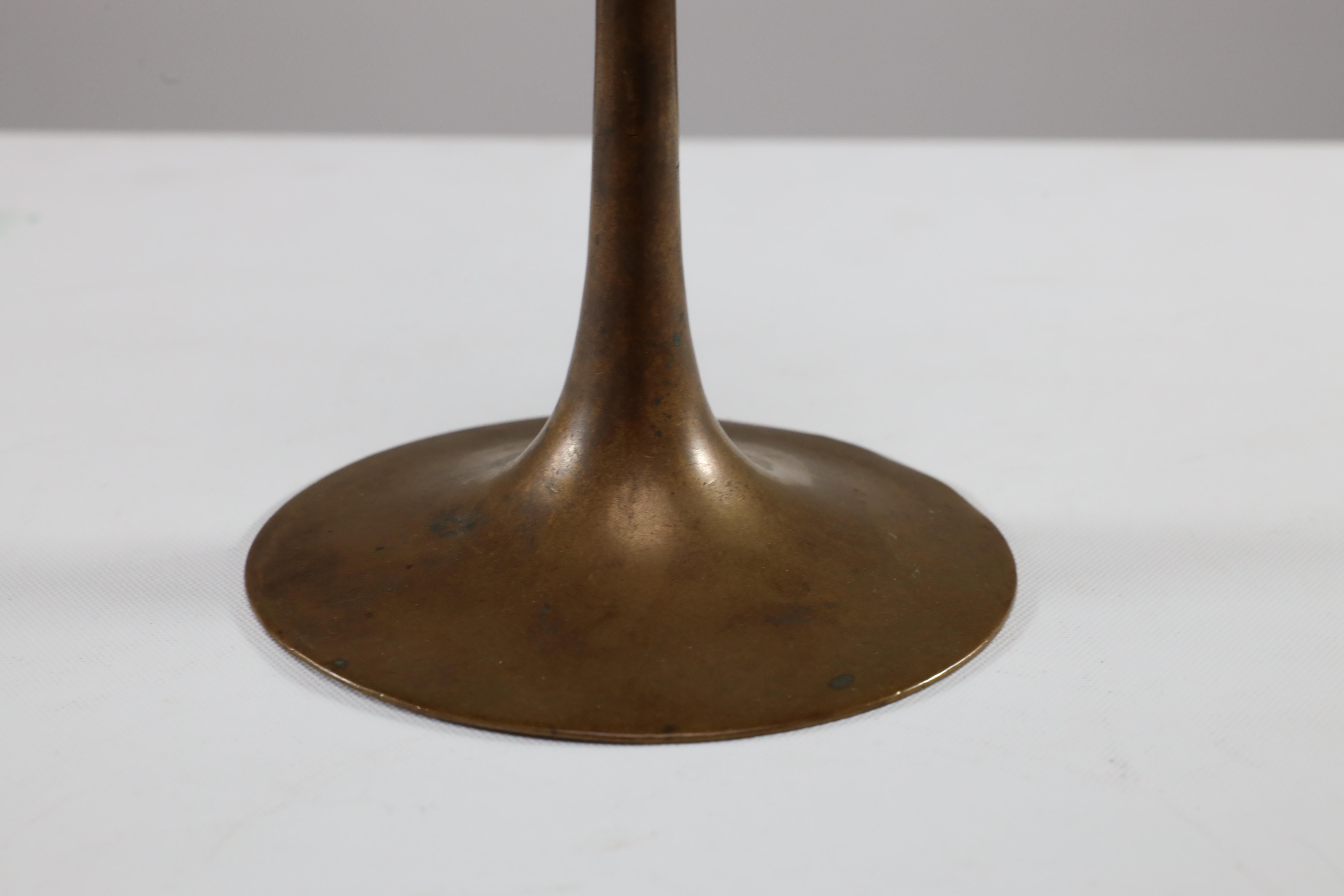 Dryad of Leicester. An Arts and Crafts brass candlestick. For Sale 5