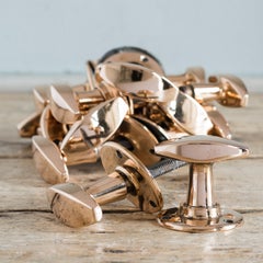 'DRYAD' of Leicestershire Rose Brass Door Knobs