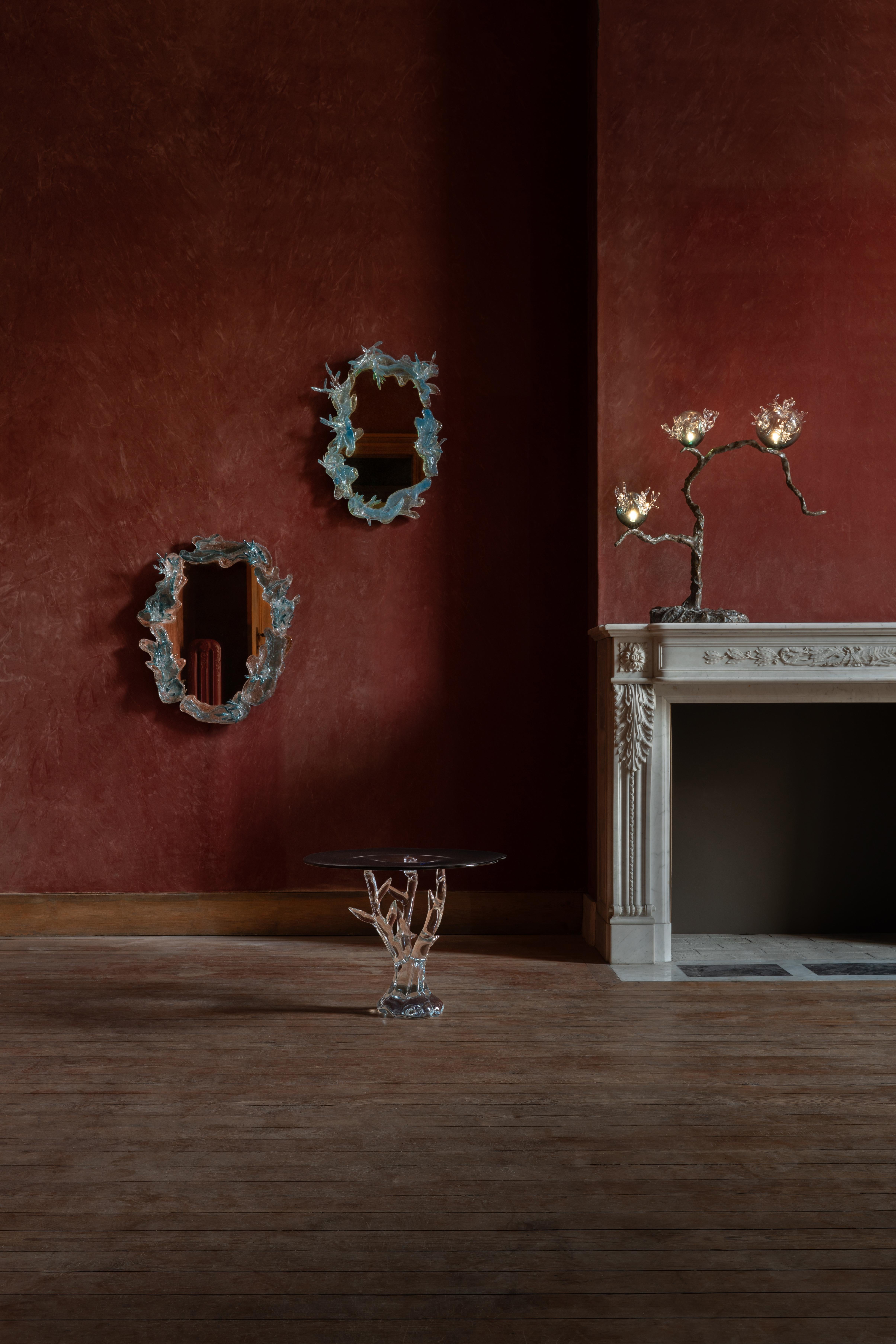 Verre brun Table basse Dryad par Emilie Lemardeley en vente