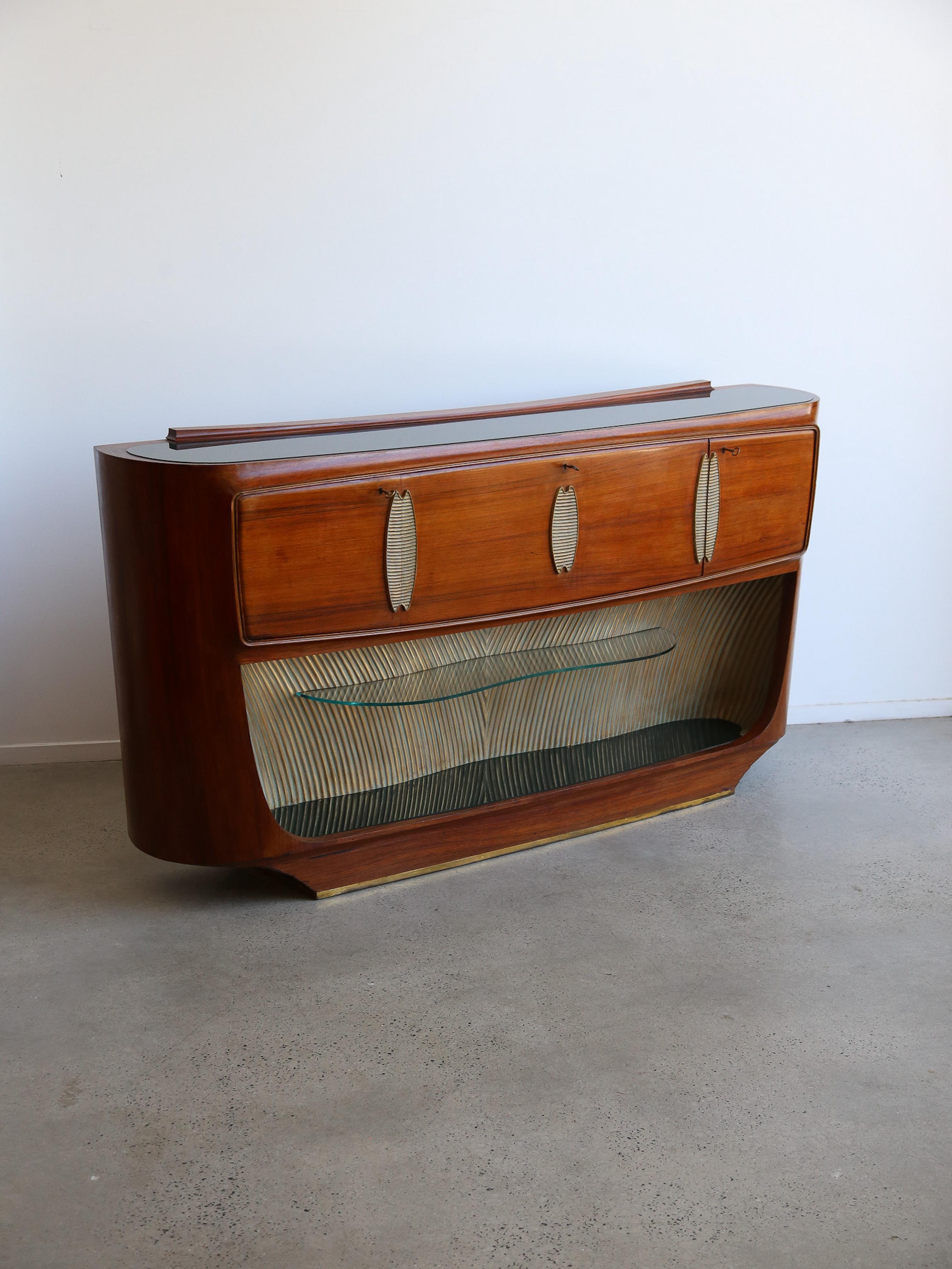 Drybar & Sideboard by Vittorio Dassi for Palazzi dell'Arte Cantù 1950s For Sale 4