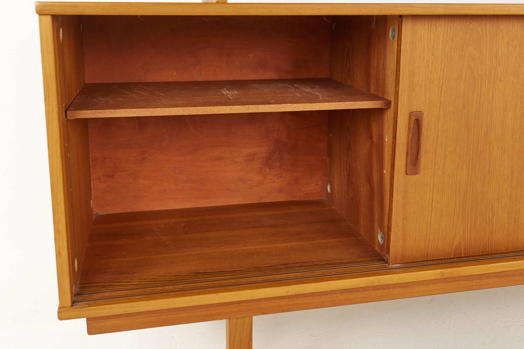 Drylund Danish Mid Century Teak Buffet and Hutch 11