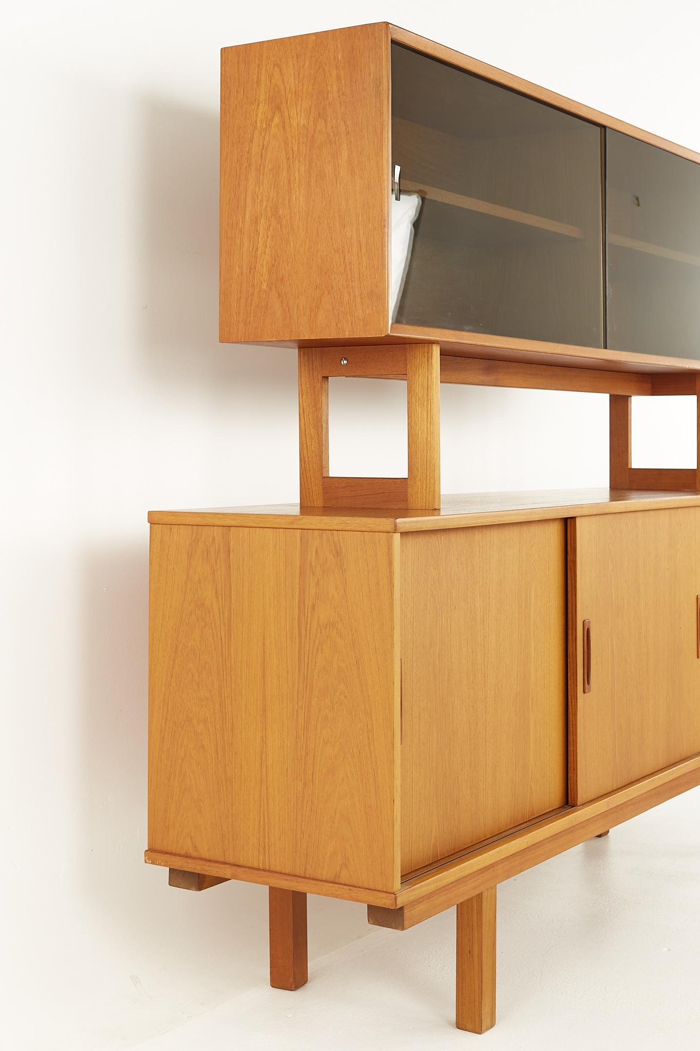 Mid-Century Modern Drylund Danish Mid Century Teak Buffet and Hutch