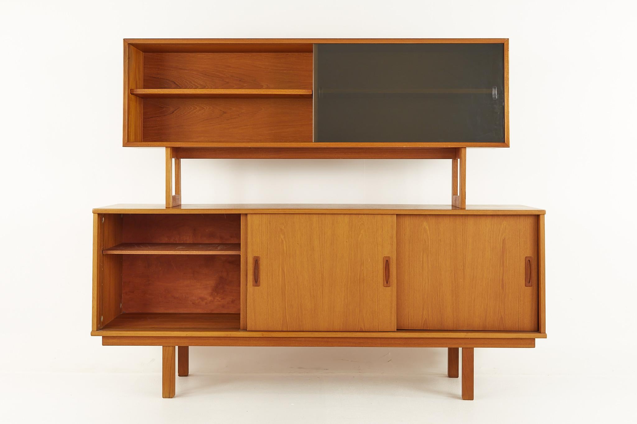 Drylund Danish Mid Century Teak Buffet and Hutch 1