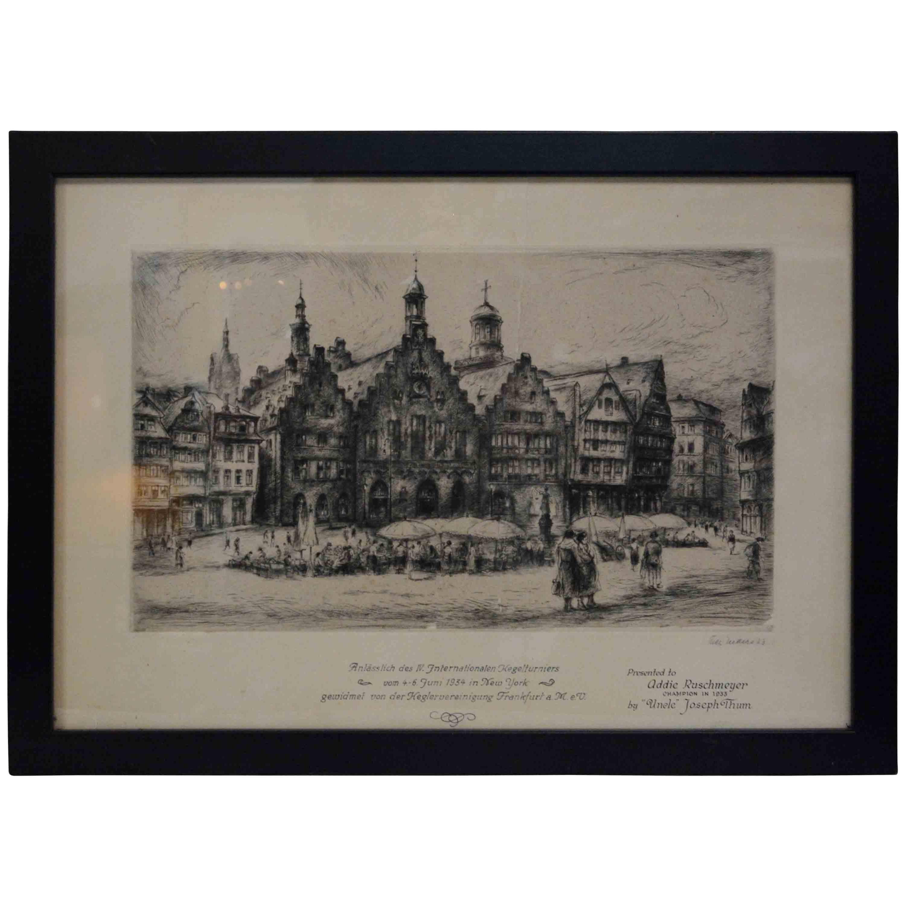 Drypoint and Etching, 1934 For Sale