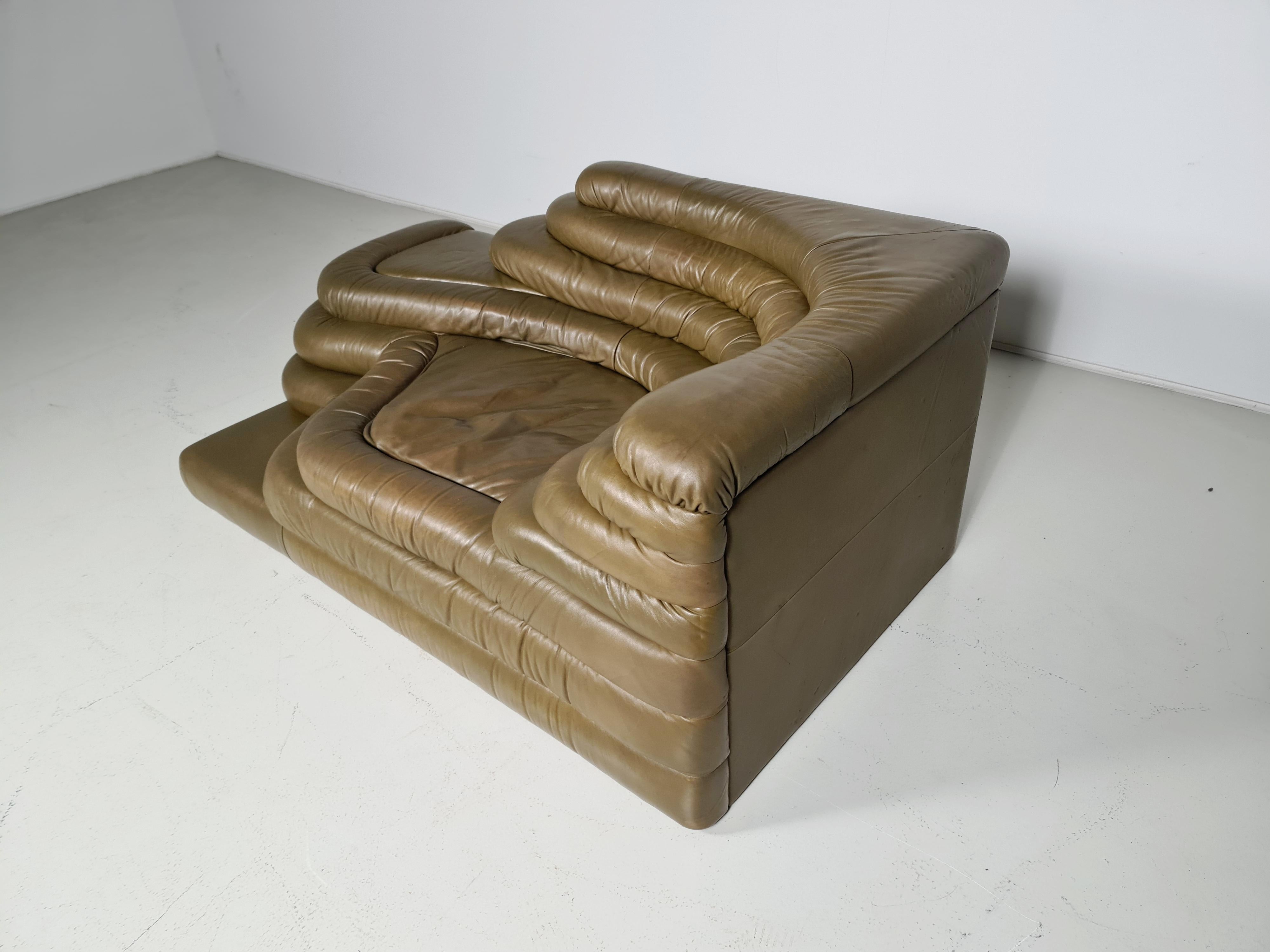 Mid-Century Modern Ds-1025 Terrazza Sofa  by Ubald Klug for De Sede, 1970s