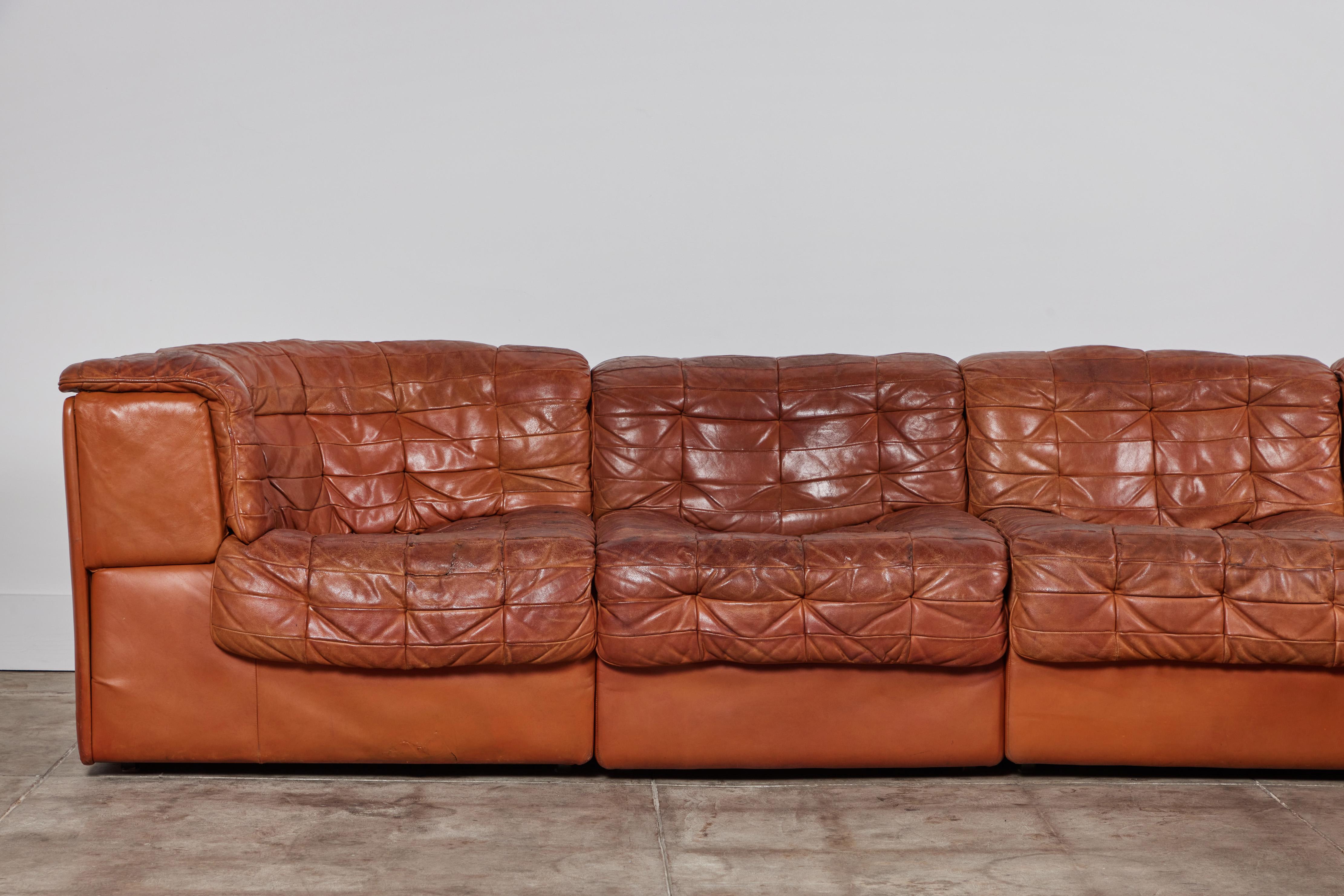 DS-11 Patchwork Leather Sectional Sofa for De Sede In Good Condition In Los Angeles, CA