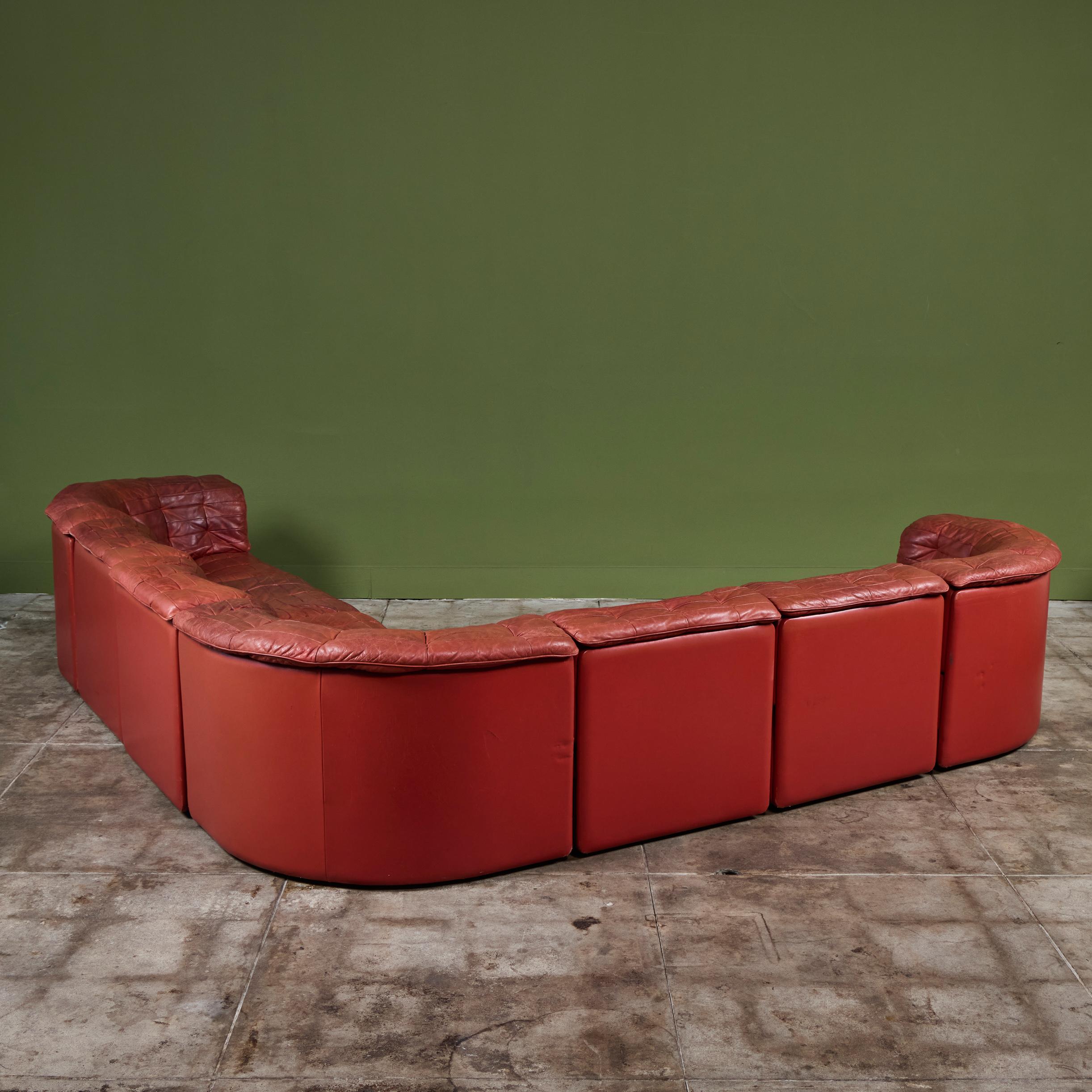 DS-11 Patchwork Sectional Sofa for De Sede In Good Condition For Sale In Los Angeles, CA