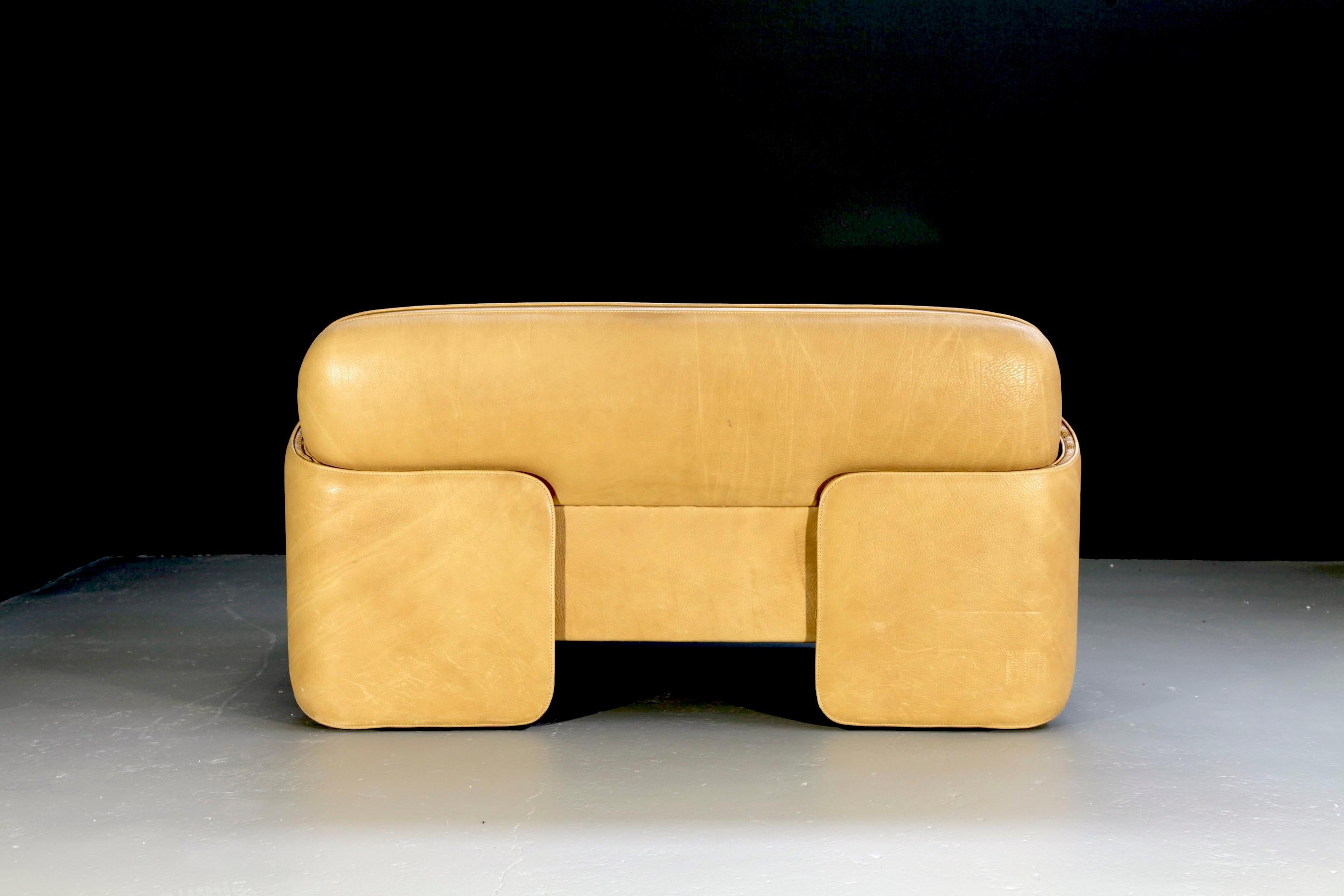 Mid-Century Modern DS 125 sofa designed by Gerd Lange for Desede, 1970s