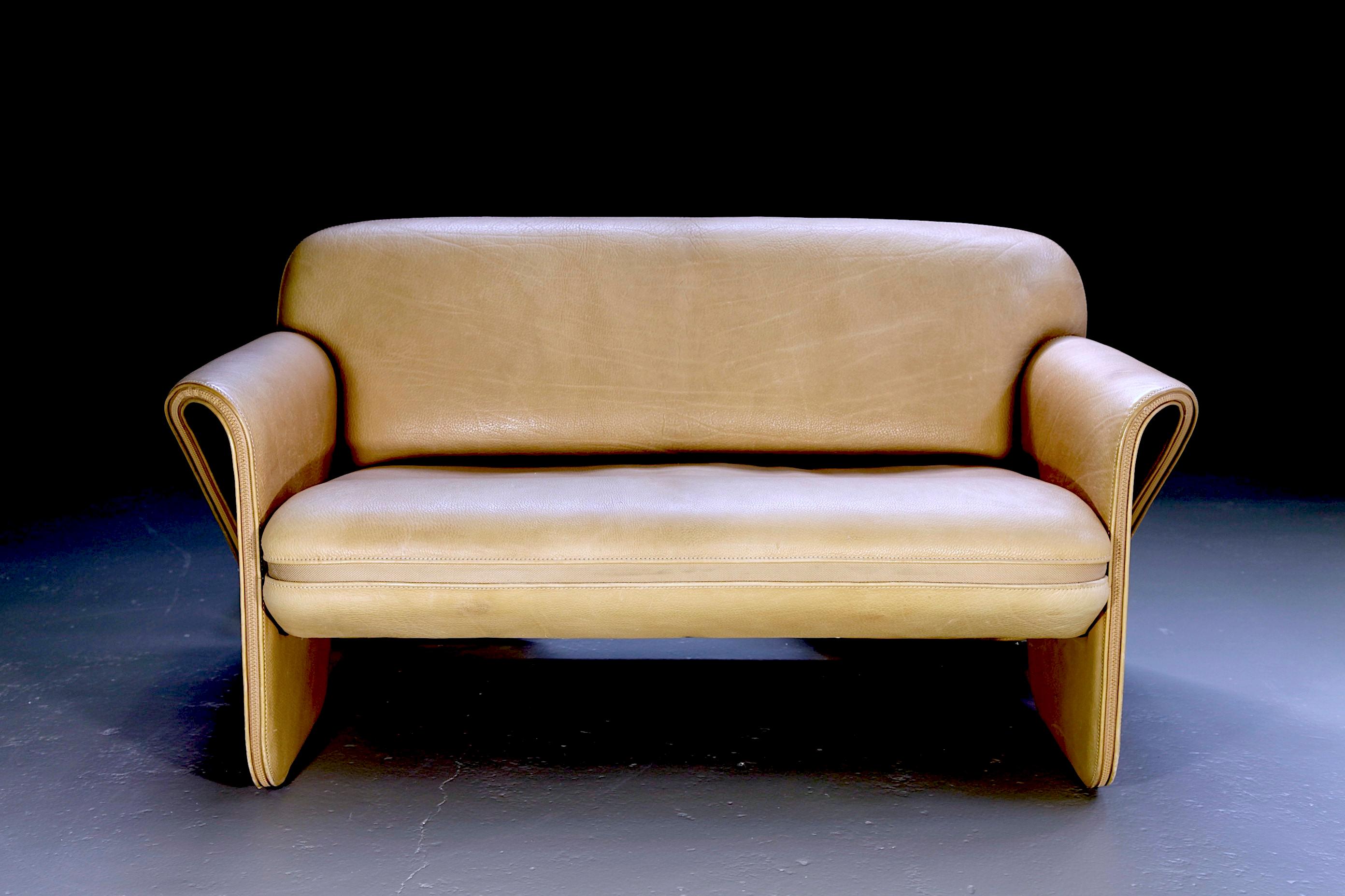 Sofa DS 125, entworfen von Gerd Lange für Desede, 1970er Jahre (Ende des 20. Jahrhunderts) im Angebot