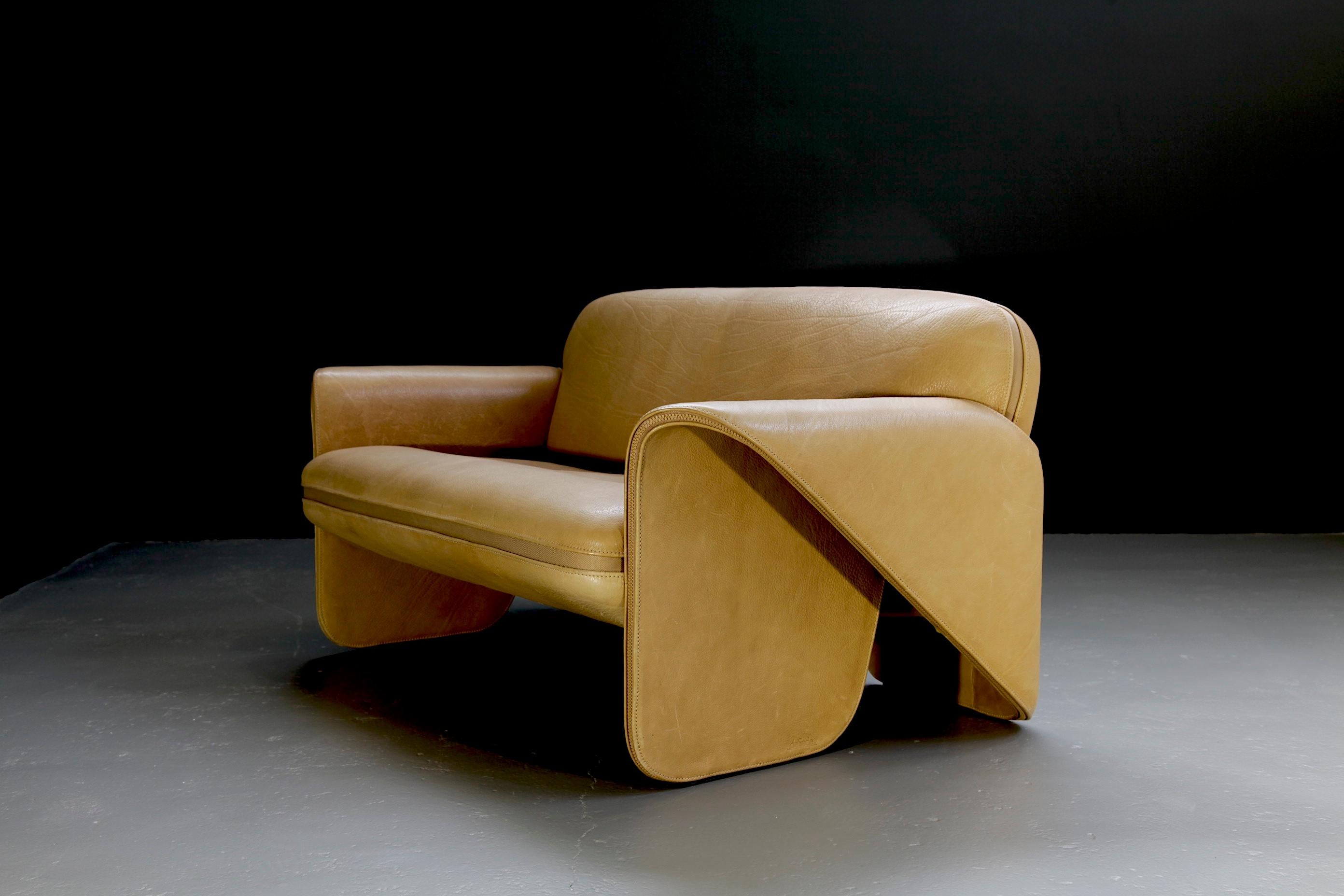 DS 125 sofa designed by Gerd Lange for Desede, 1970s For Sale 1