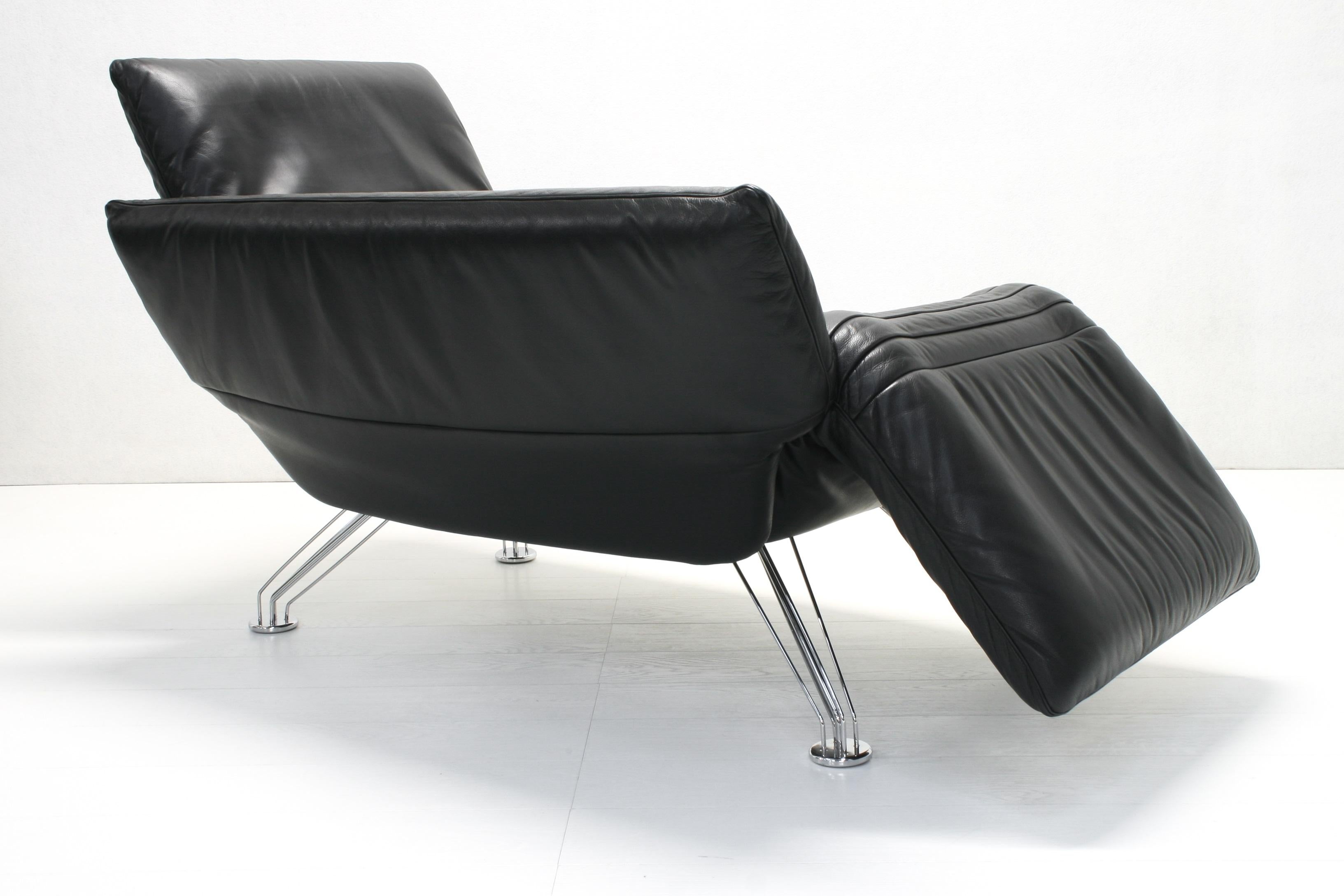 Leather DS-142 Chaise Lounge Sofa by Winfried Totzek for De Sede