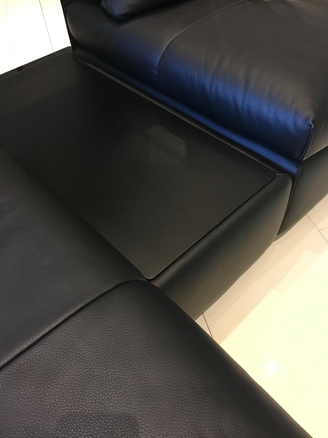 black modular sofa