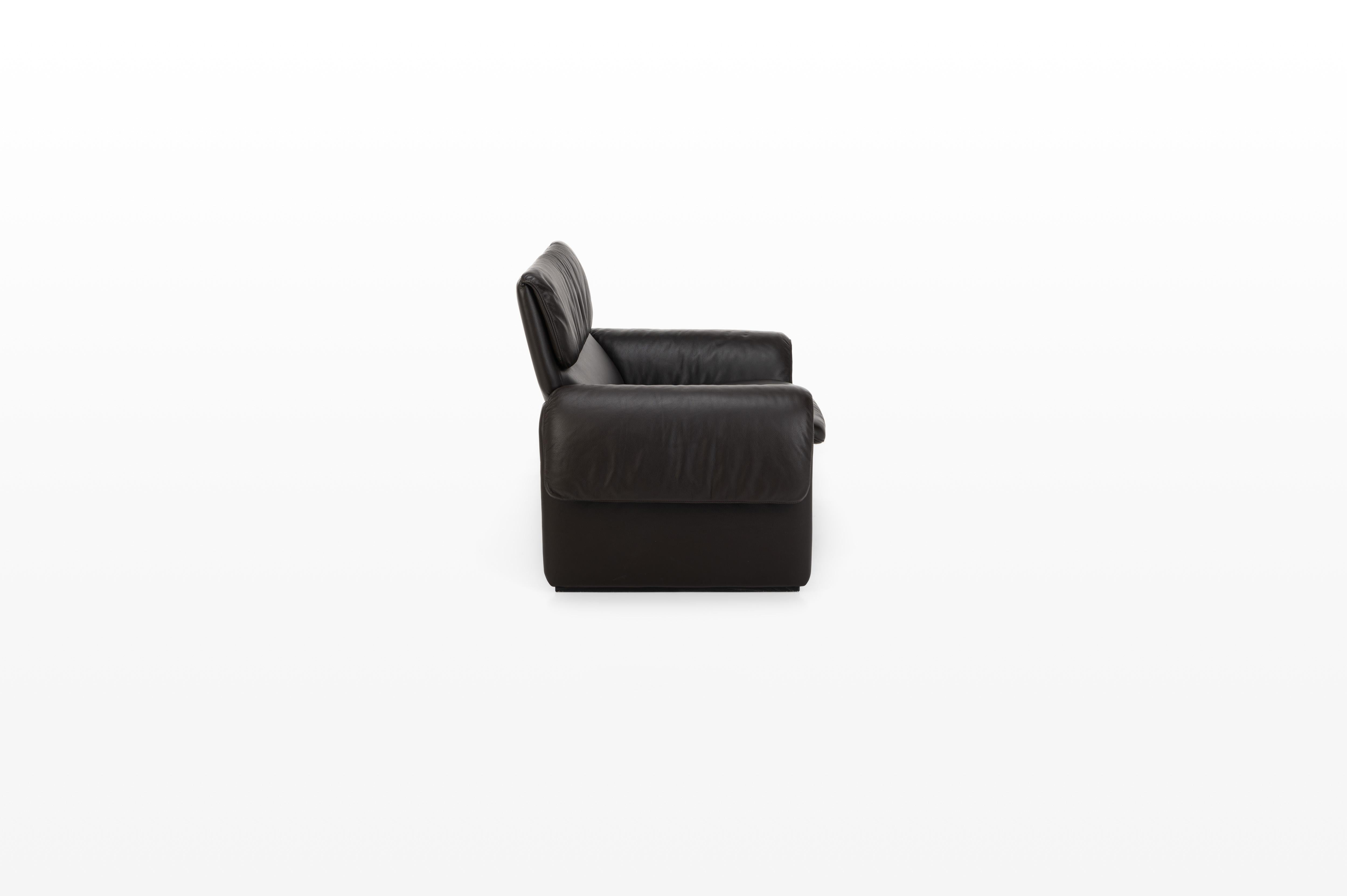 Modern DS-2011 Armchair by De Sede, dark brown leather lounge For Sale