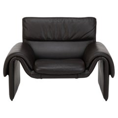 DS-2011 Armchair by De Sede, dark brown leather lounge