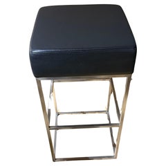 DS 218/55 Black Leather Bar Stool