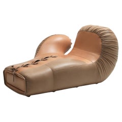 DS-2878 Italian Pop Boxing Glove Chaise Lounge Left in Leather by De Sede