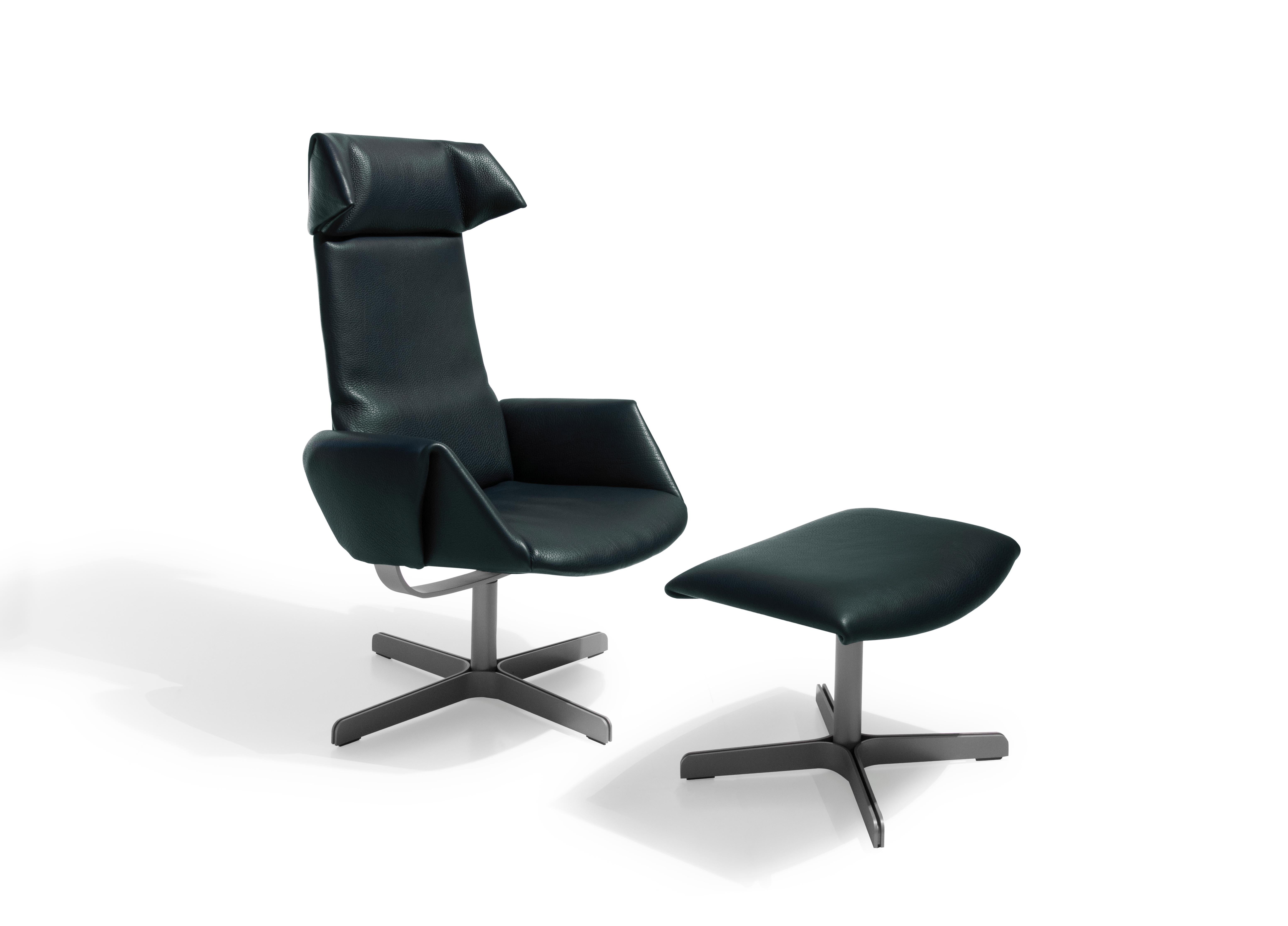 DS-343 armchair by De Sede
Dimensions: D 46 x W 70 x H 120 cm, with extension W 100
Materials: steel, leather

Prices may change according to the chosen materials and size. 

Revolutionary seating concept

DS-343 is an armchair that moves