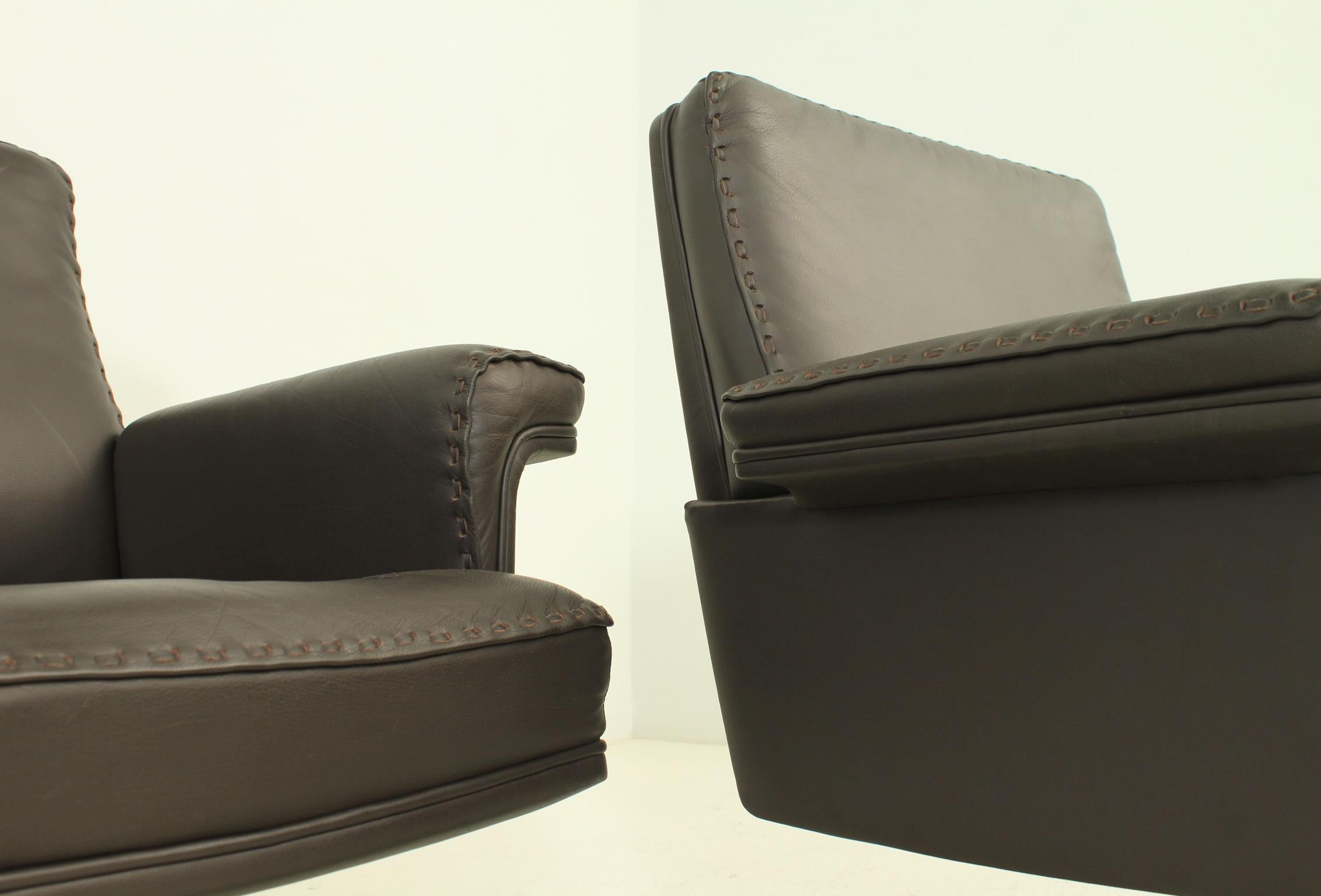 DS 35 Armchair in Brown Leather by De Sede, Switzerland In Good Condition For Sale In Barcelona, ES