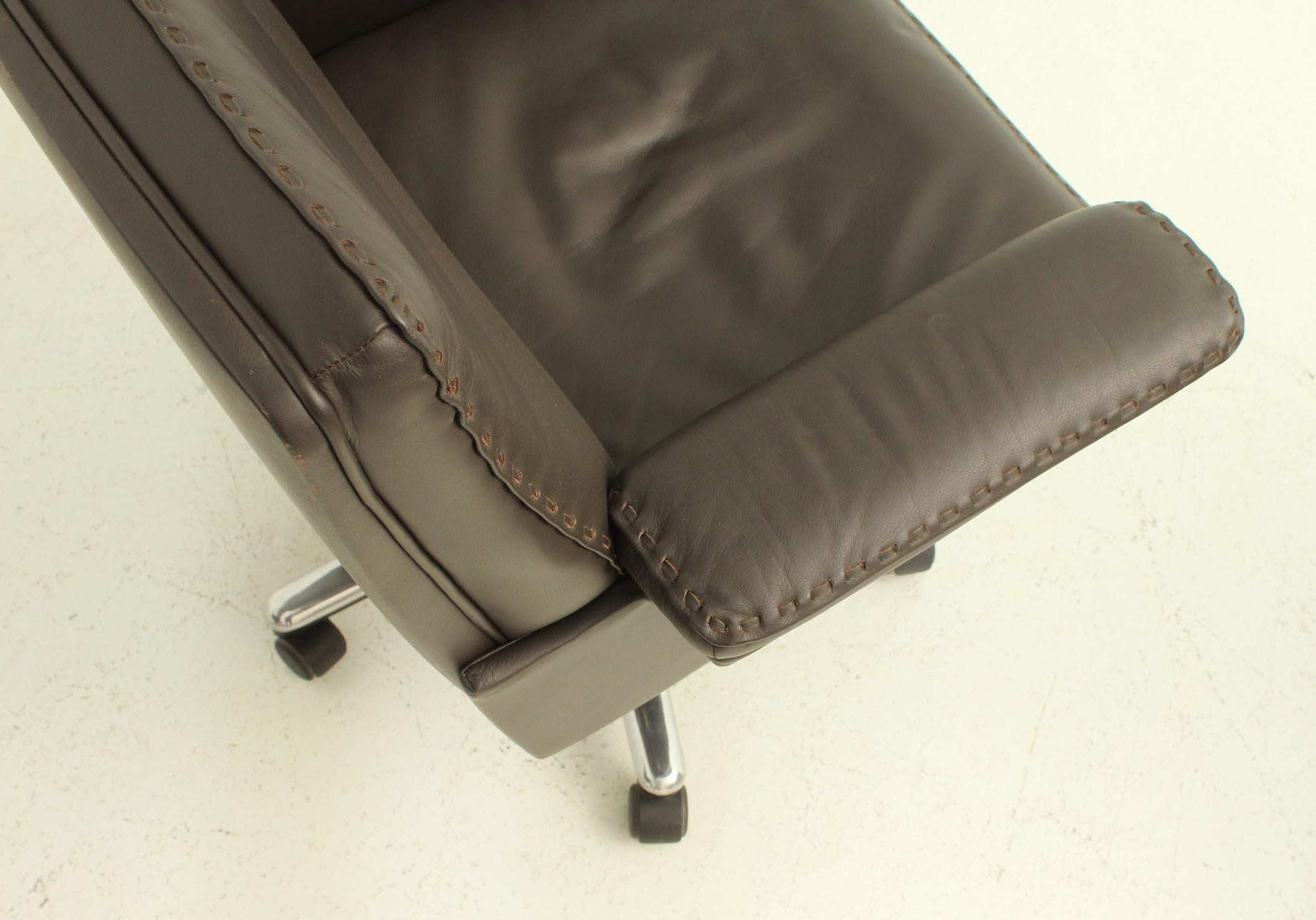 DS 35 Sessel aus braunem Leder von De Sede, Schweiz (Schweizerisch) im Angebot